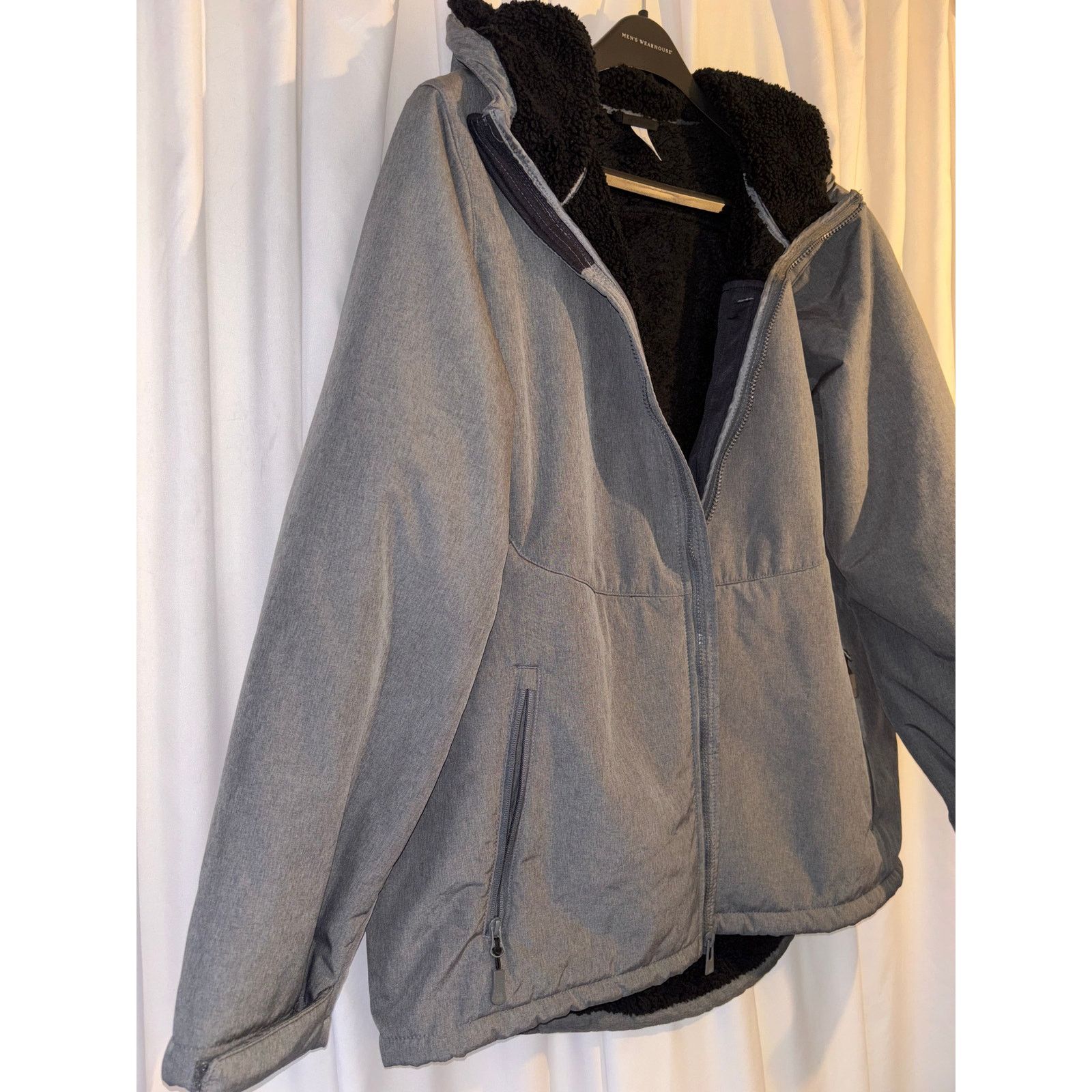 The Unbranded Brand All In Motion Gray Hooded Jacket Extra Large Size US XL / EU 56 / 4 - 7 Thumbnail
