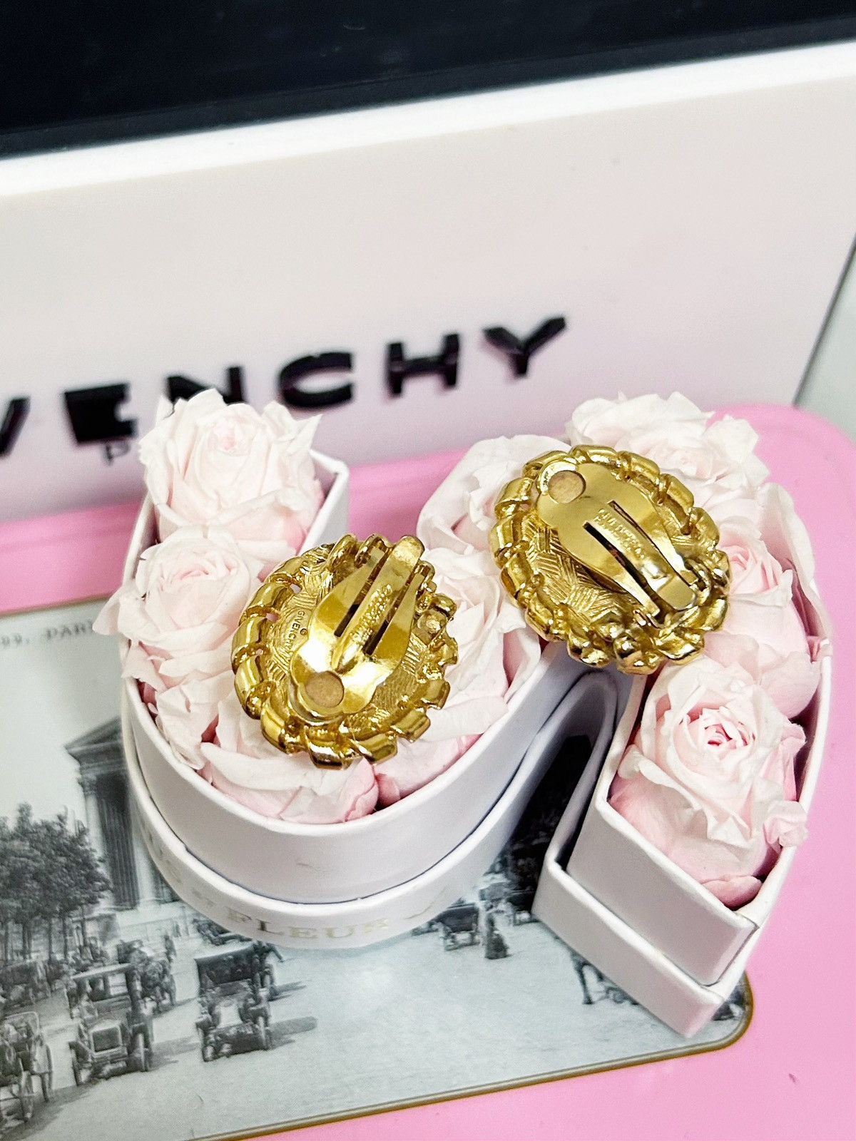 Givenchy Authentic Givenchy RARE Vintage Crystal Statement Earrings Size ONE SIZE - 9 Thumbnail