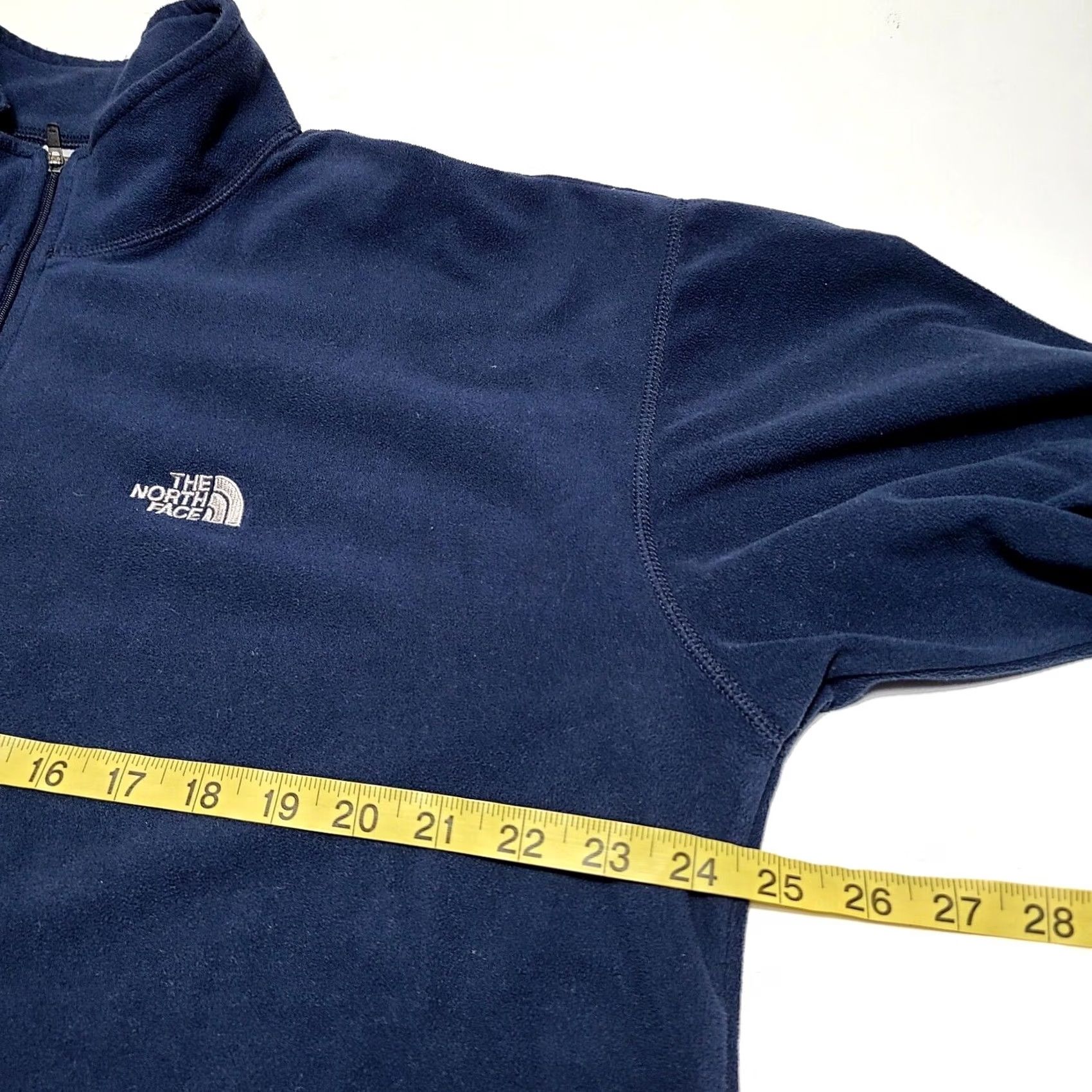 The North Face The North Face Sweater Men XL Blue 1/4 Zip Fleece Pullover Mock Neck Logo Embroidered Long Sleeve Size US XL / EU 56 / 4 - 7 Thumbnail
