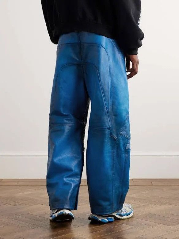 Balenciaga 🔥$11K VALUE🔥Biker Leather Pants with drawstring Size US 34 / EU 50 - 3 Thumbnail