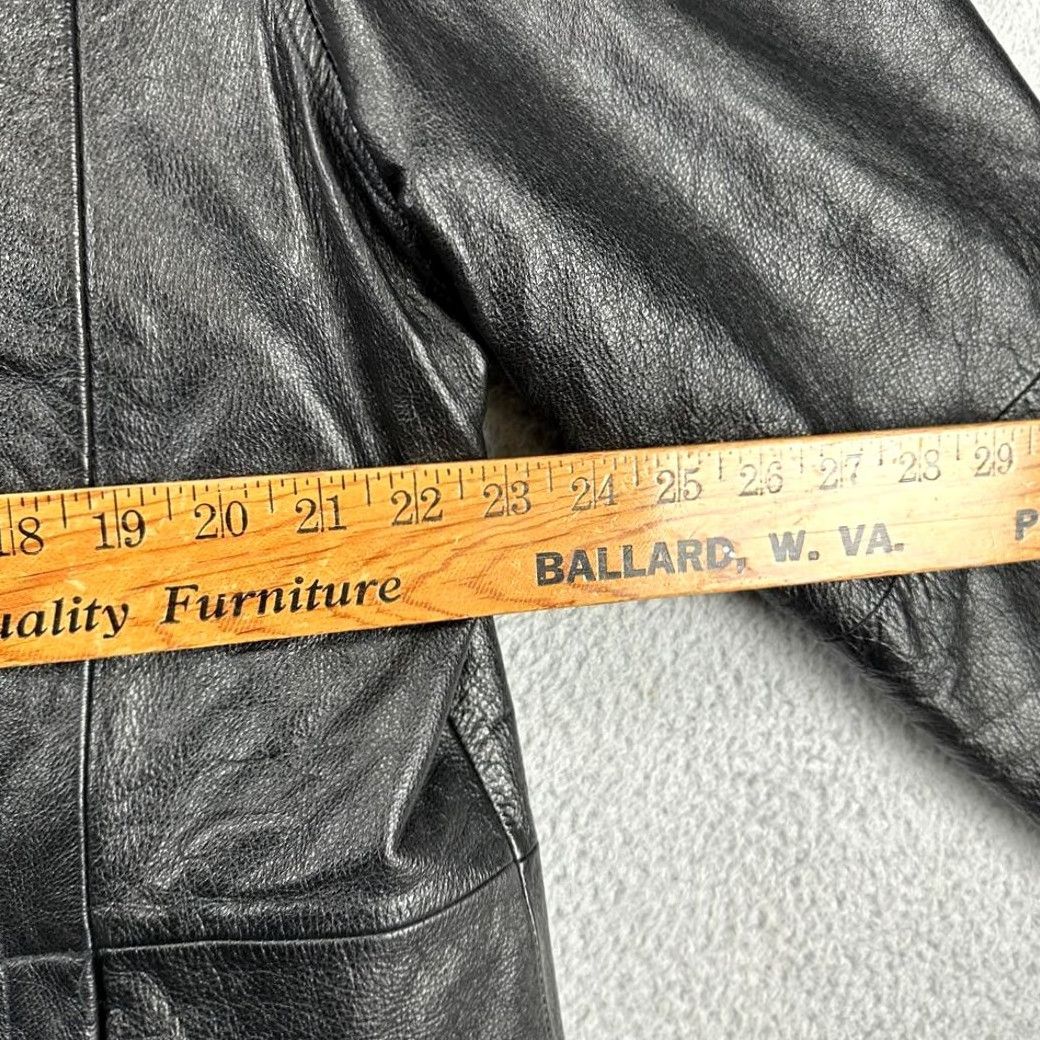Vintage VINTAGE? No. Wilsons Leather M. Julian Moto Jacket Adult Large Black Thinsulate Button Up Men Size US L / EU 52-54 / 3 - 7 Thumbnail