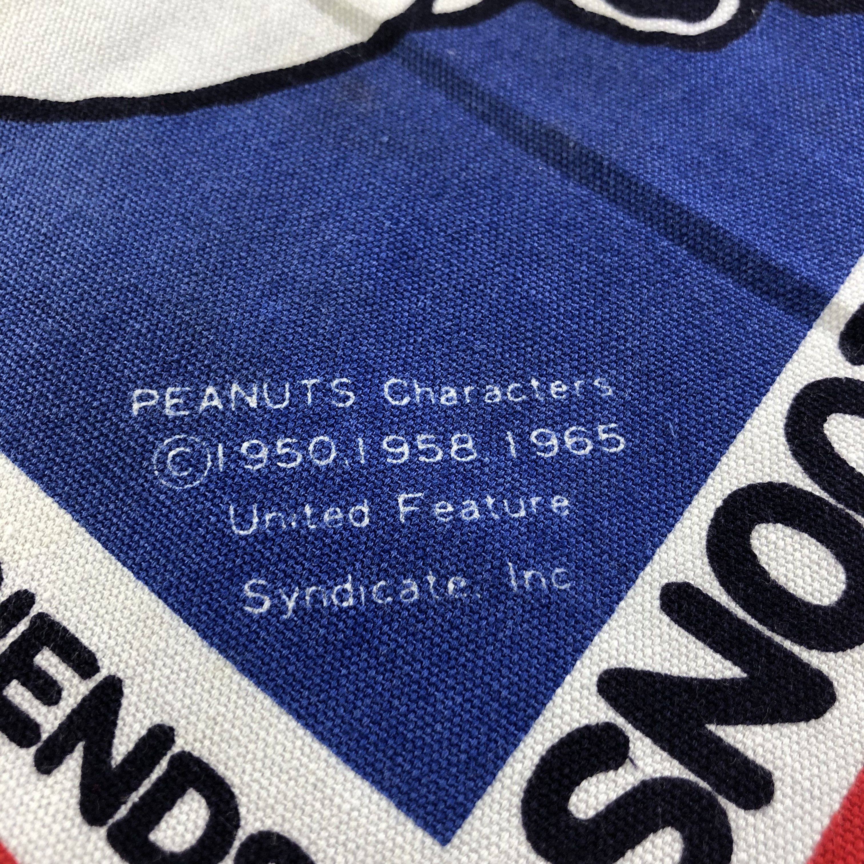 Peanuts × Vintage Snoopy Handkerchief Neckerchief Bandana H2312 Size ONE SIZE - 4 Thumbnail