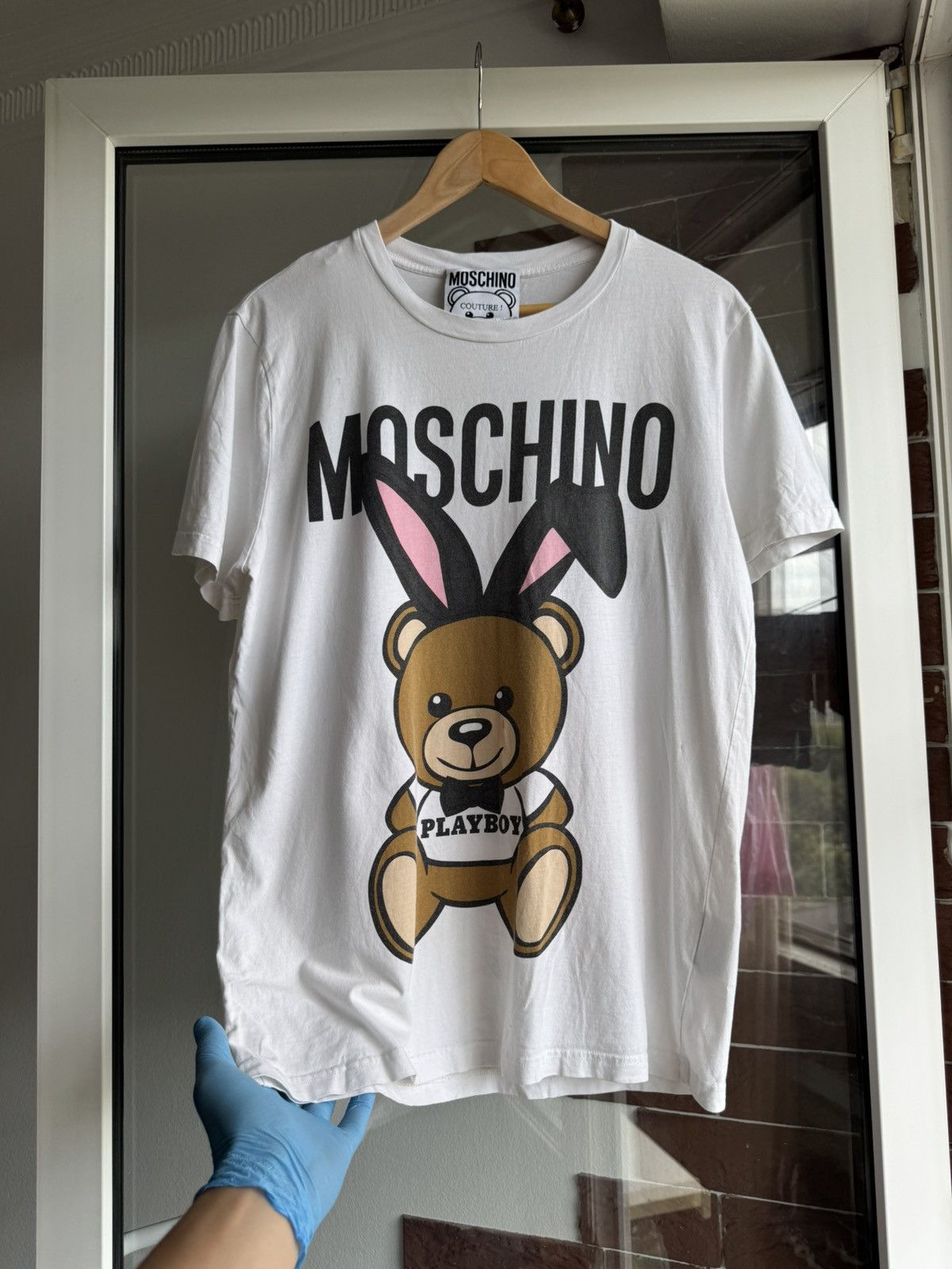 Moschino Moscino X Play Boy Teddy Tshirt Size US M / EU 48-50 / 2 - 2 Thumbnail