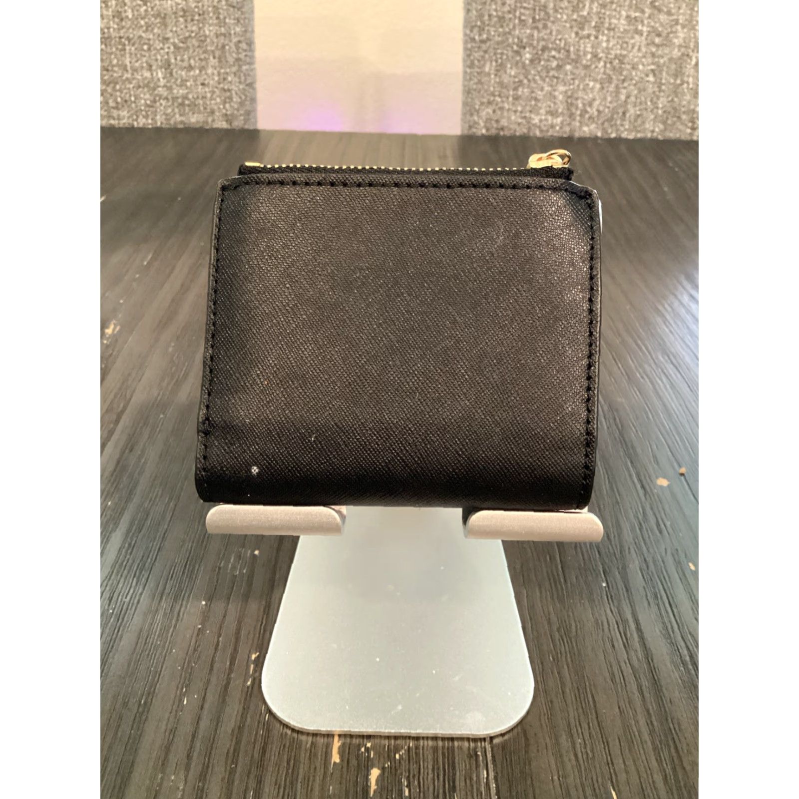 Tory Burch Tory Burch Black Logo Foldover Thin I.D., Zip Coin, Credit Card, Wallet Size ONE SIZE - 2 Thumbnail