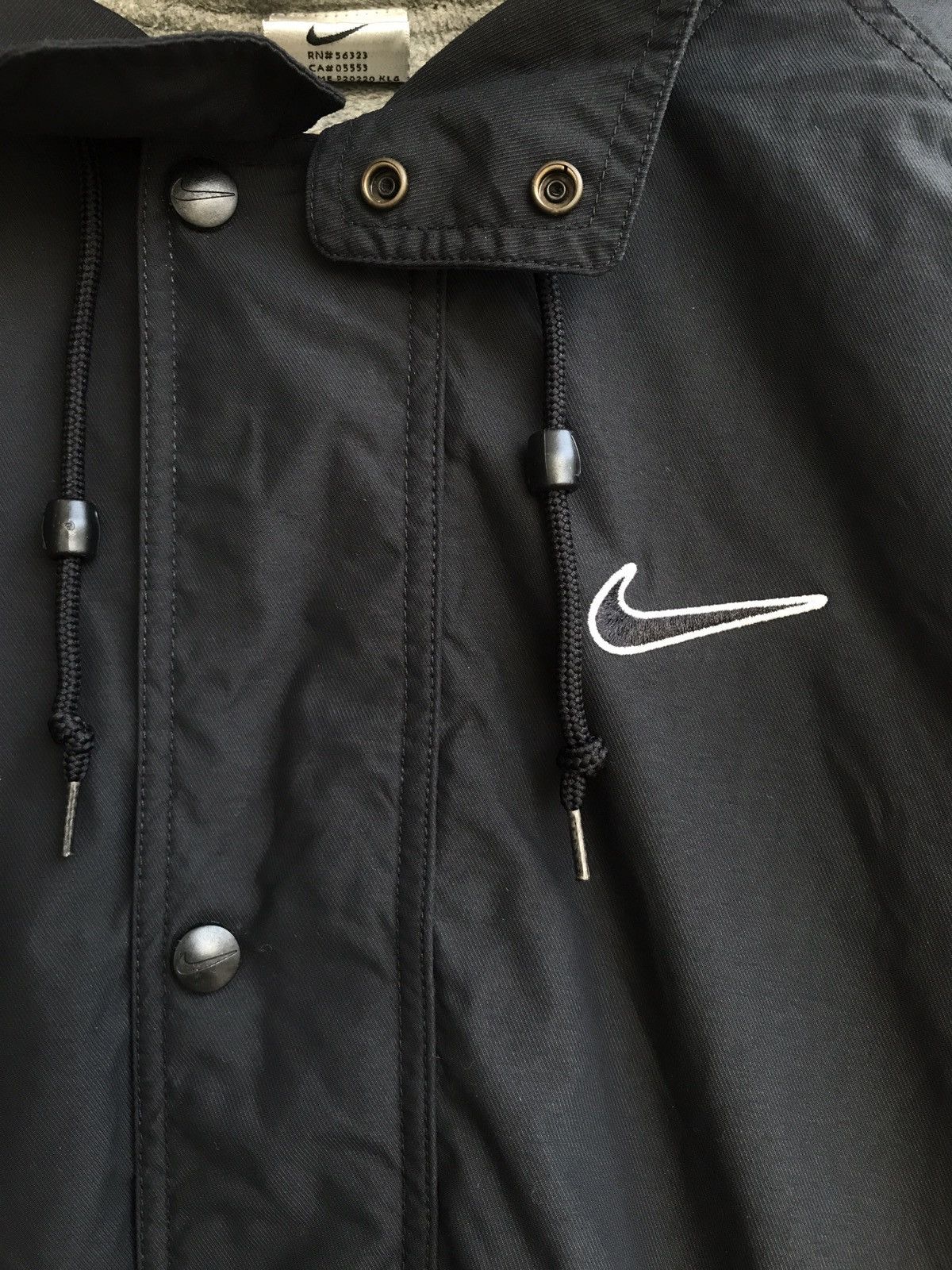 Nike × Vintage Vintage 90s Nike big logo hooded jacket Size US M / EU 48-50 / 2 - 5 Thumbnail