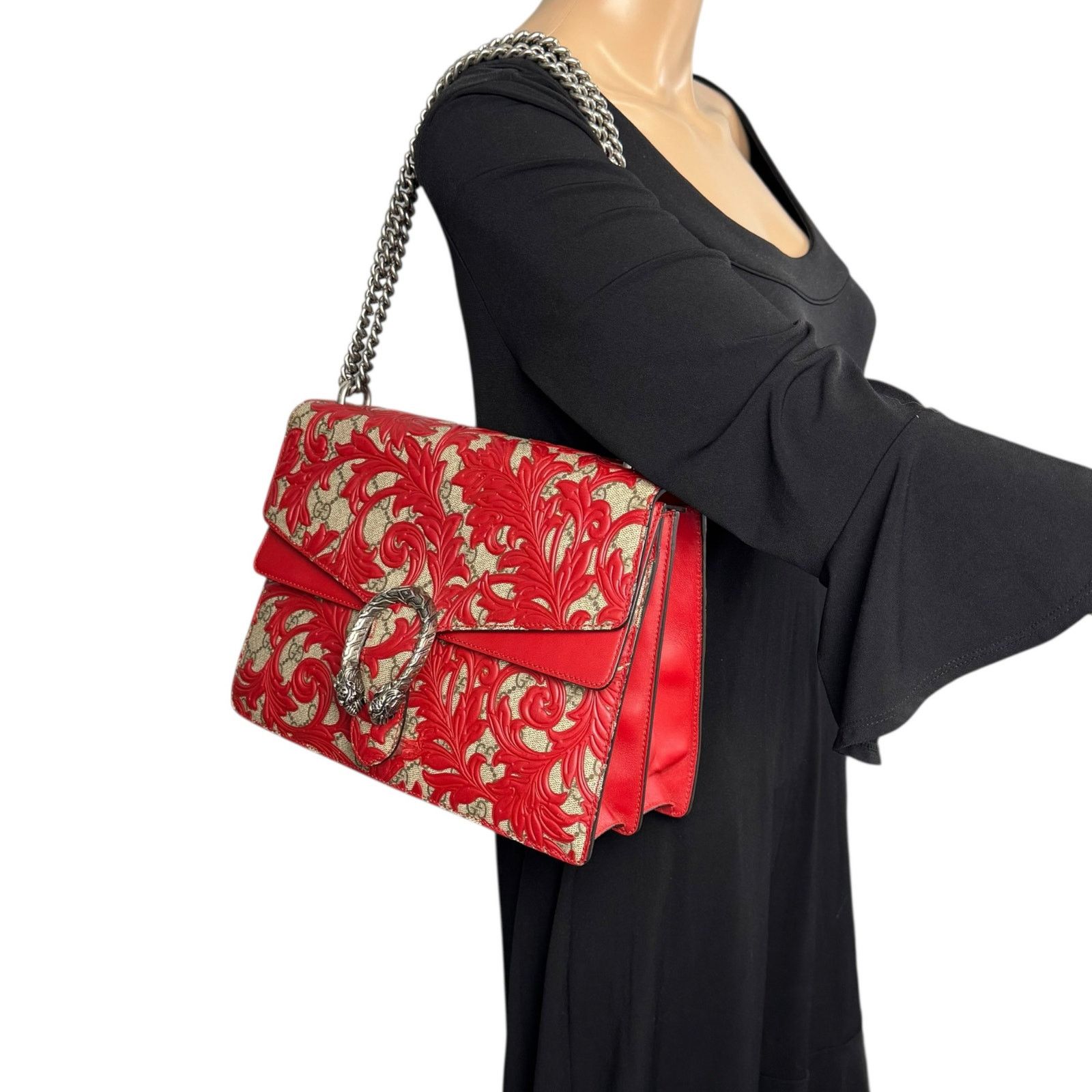 Gucci Gucci Monogram Supreme Arabesque Dionysus Shoulder Bag Size ONE SIZE - 3 Thumbnail