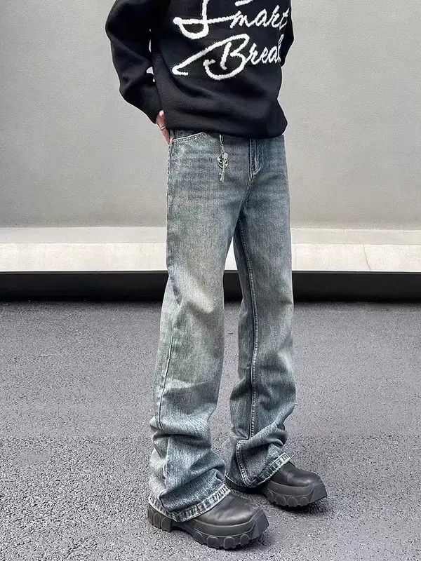 Japanese Brand VIBE High street washed vintage baggy micro flare jeans Size US 30 / EU 46 - 3 Thumbnail