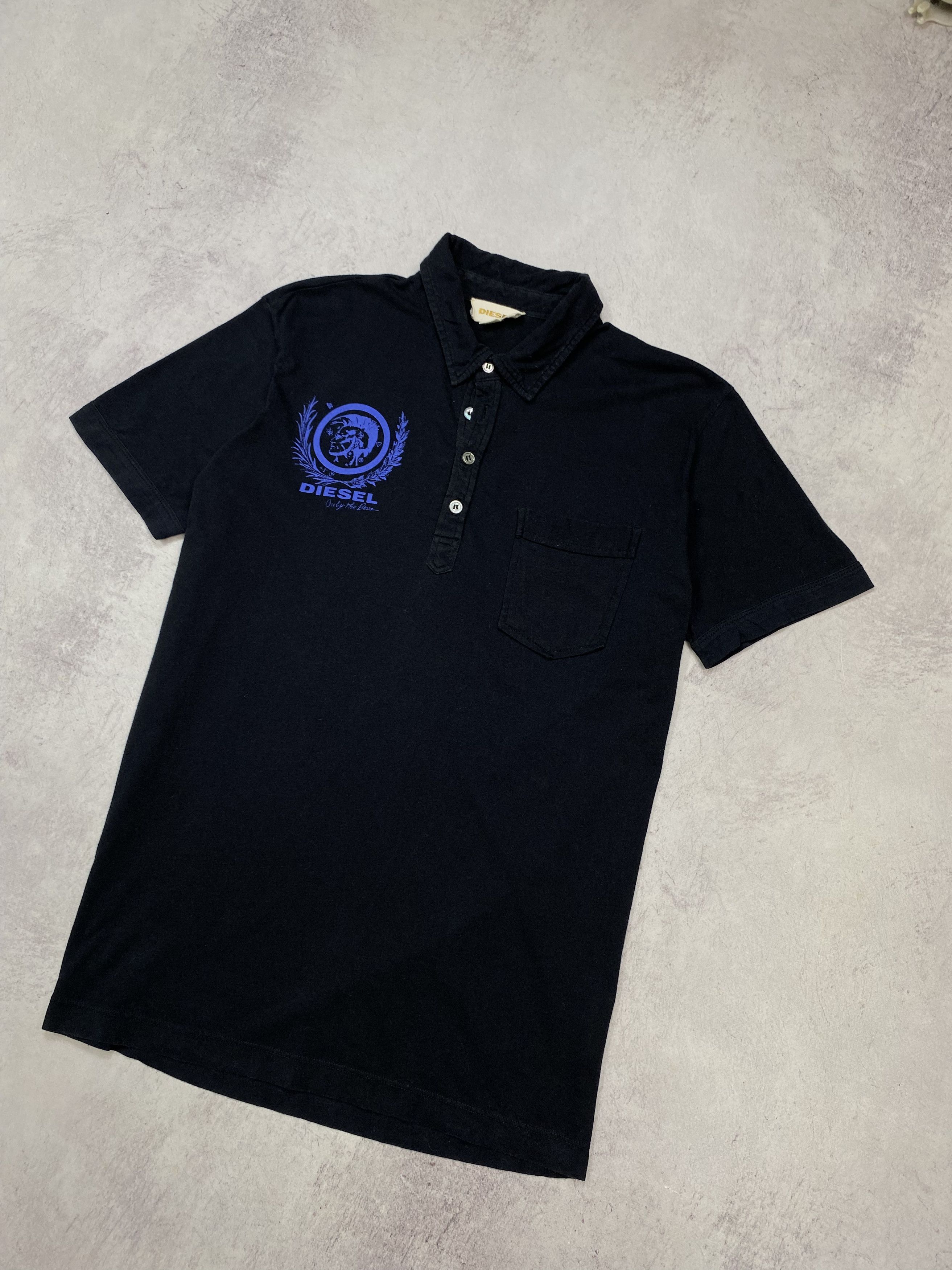 Diesel DIESEL MEN'S VINTAGE POLO SHIRT BLACK SIZE M Y2K STREET WEAR Size US M / EU 48-50 / 2 - 8 Thumbnail