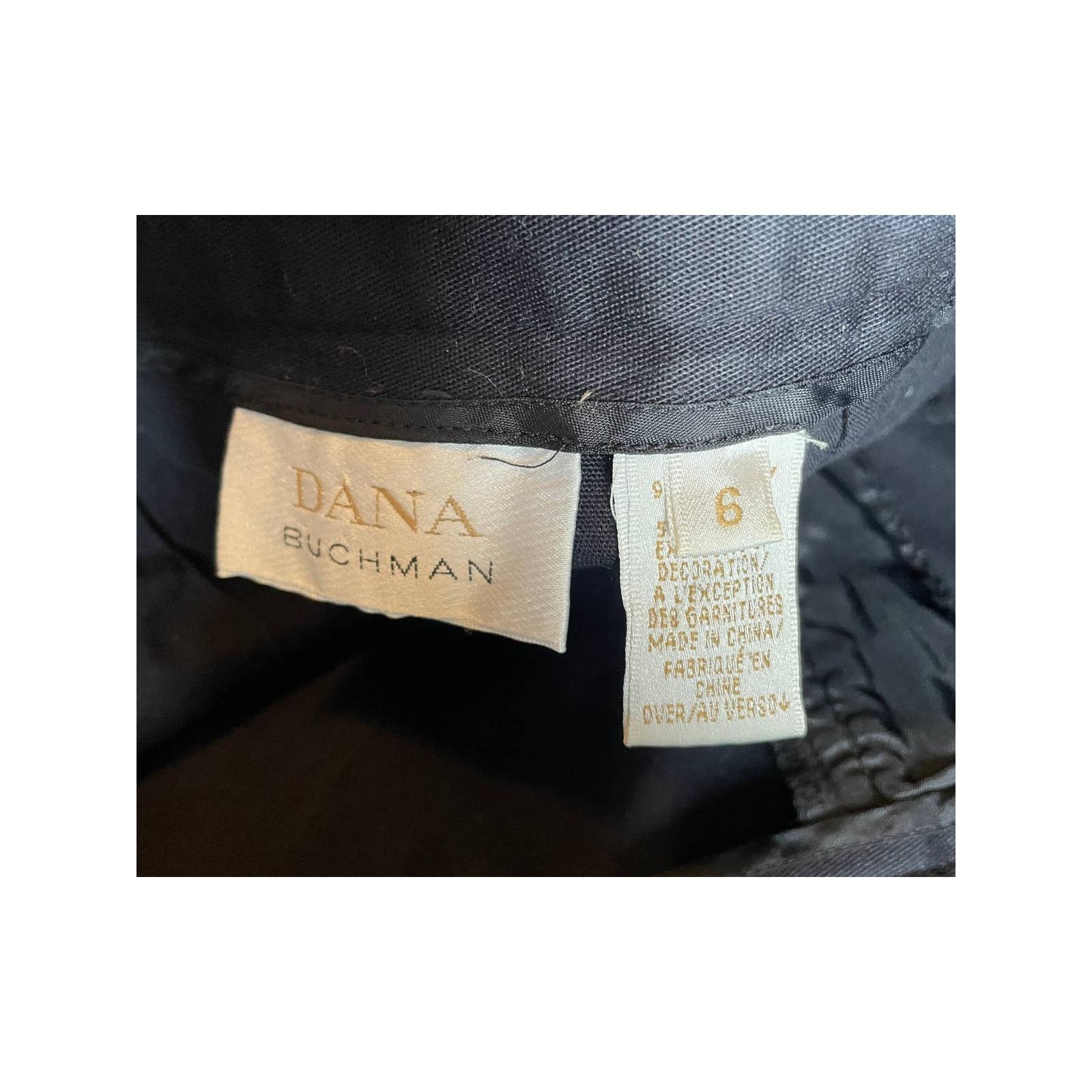 Vintage Vintage 90's Dana Buchman Black Pants with Embroidery Size 6 Size 28" / US 6 / IT 42 - 6 Thumbnail