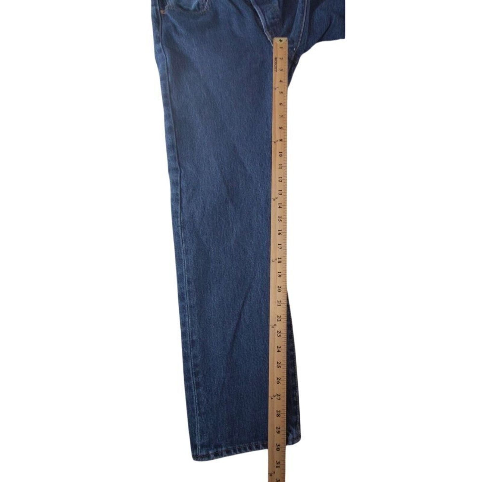 Levi's Levis Jeans Mens 31x30 Blue 501 Straight Button Fly Western Size US 31 - 6 Thumbnail