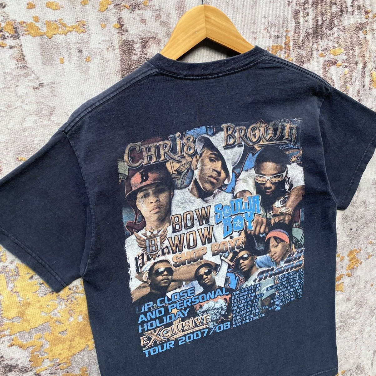 Rap Tees Vintage Y2k Chris Brown Bow Wow Soulja Boy Concert Tour Tee Size US M / EU 48-50 / 2 - 6 Thumbnail