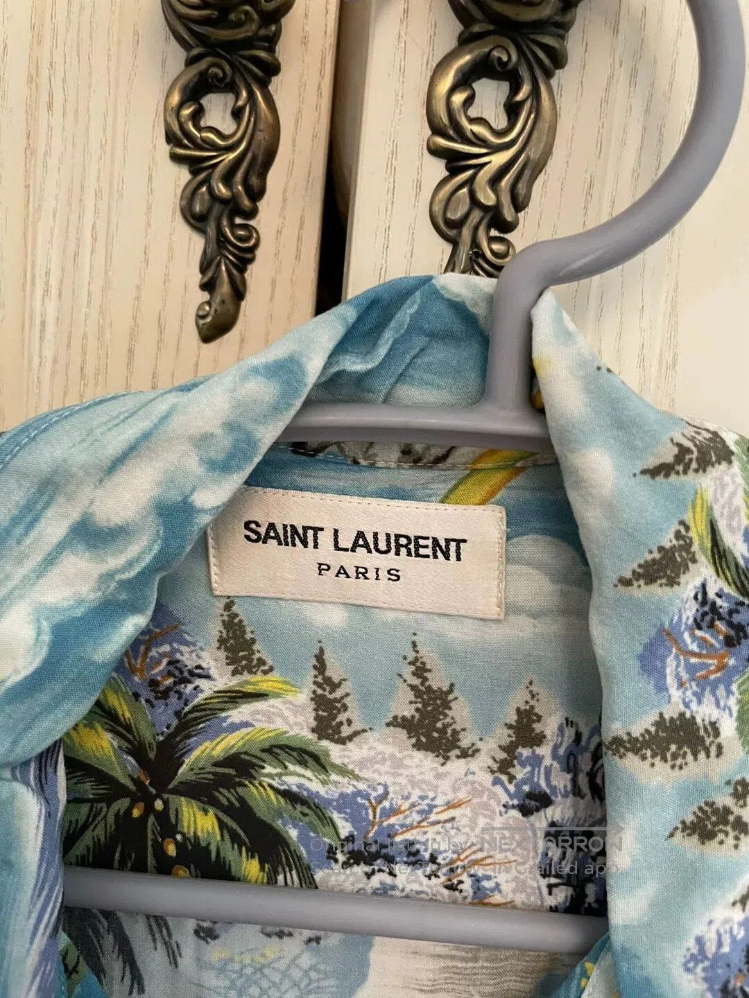 Saint Laurent Paris Saint Laurent Floral Short Sleeve Shirt. Size US S / EU 44-46 / 1 - 3 Thumbnail