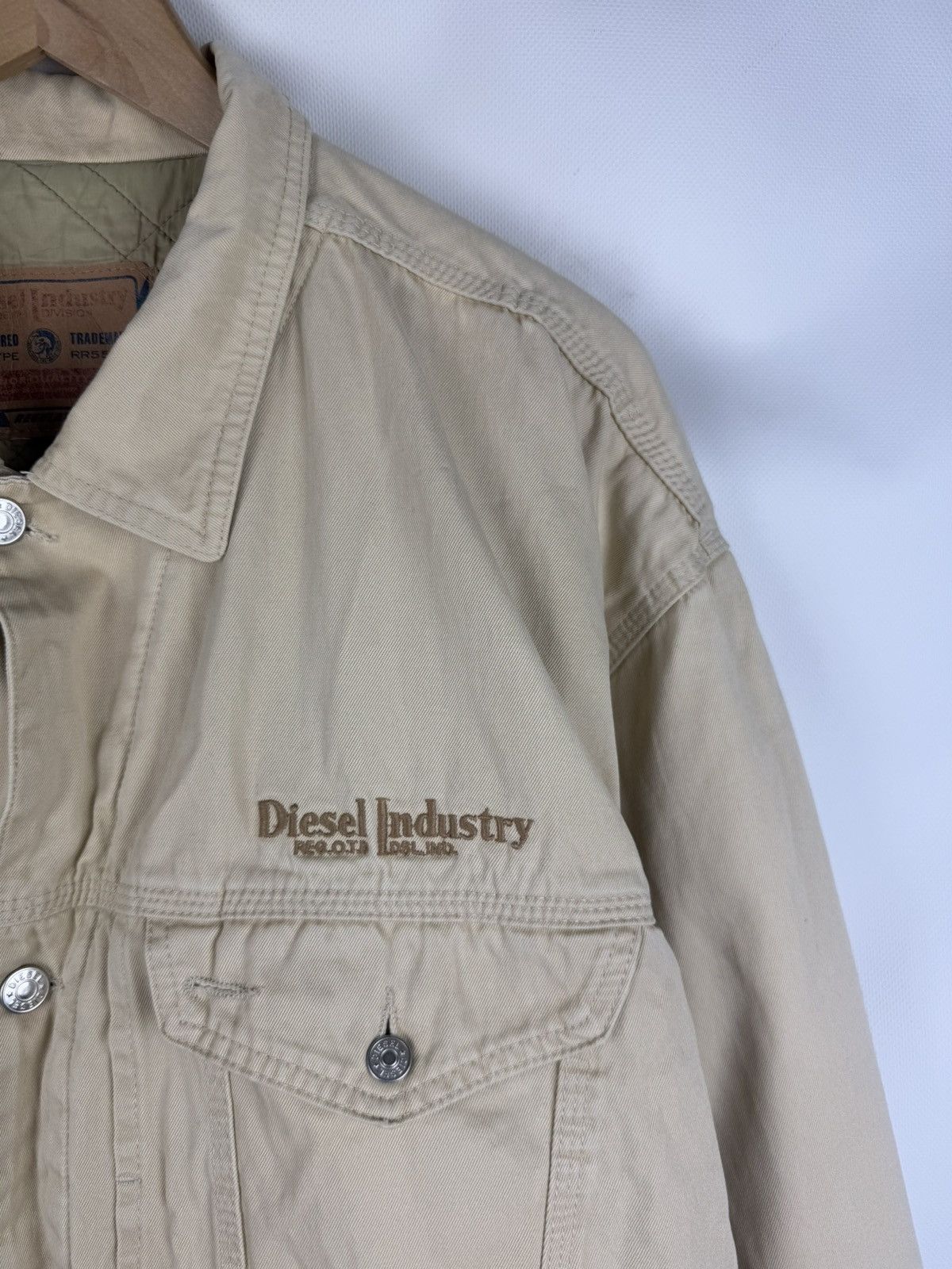 Diesel Diesel Industry Vintage Quilted Lined Trucker Jacket Size XL Size US XL / EU 56 / 4 - 9 Thumbnail