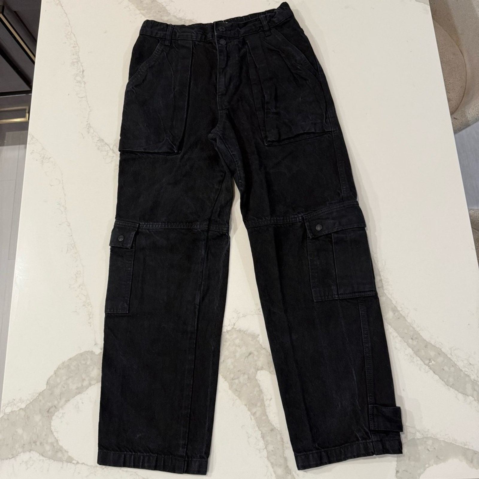 Free People We The Free Free People Marx Slouchy Cargo Jeans Womens 25 Size 25" / US 0 / IT 36 - 2 Thumbnail