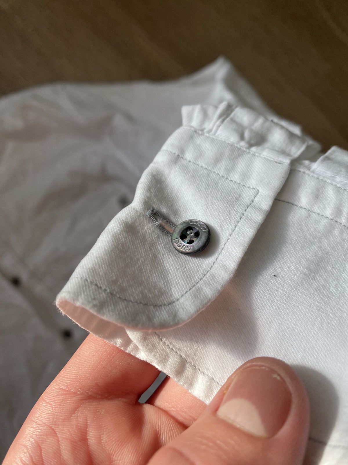 Gucci ⚡️QUICK SALE⚡️Gucci Grey pocket GG Button-up Shirt Size US S / EU 44-46 / 1 - 8 Thumbnail