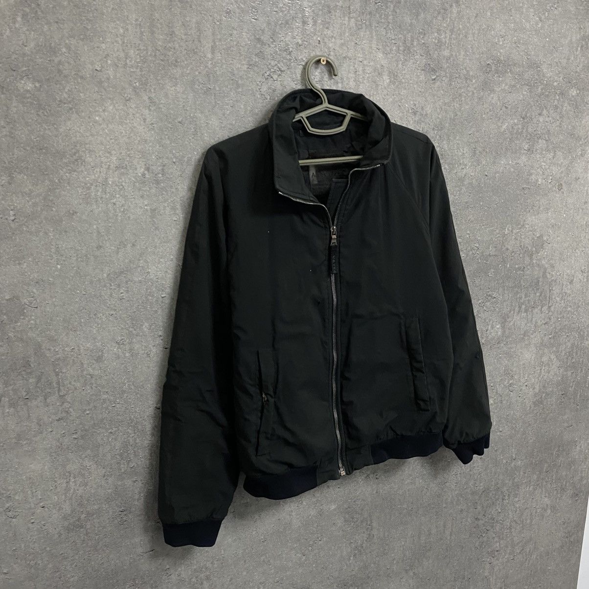 Prada Nylon Red Tab Black Bomber Jacket