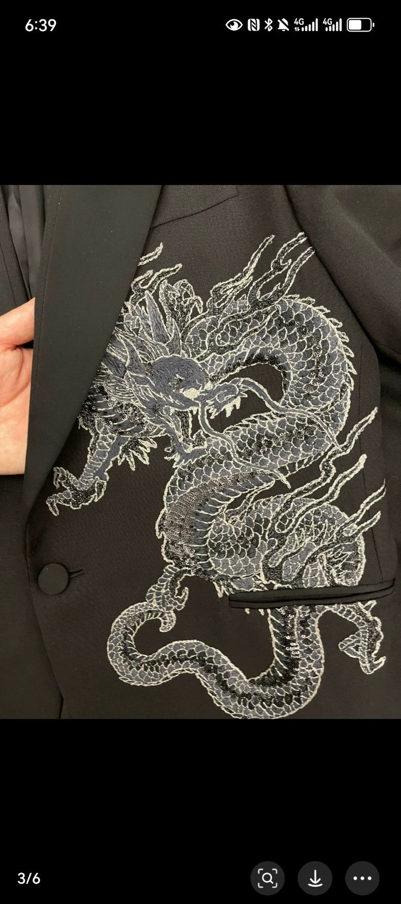 Versace Versace Embroidered dragon sequin suit Size US L / EU 52-54 / 3 - 2 Thumbnail