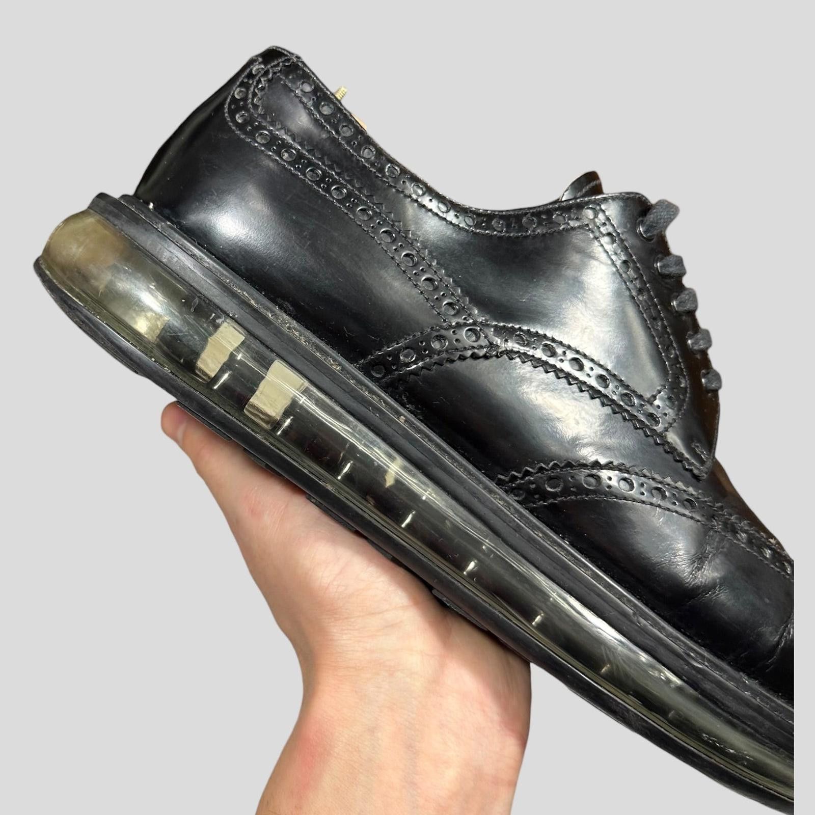 Prada Prada Air Levitate Brogues Black Leather Derby Shoes - UK9 Size US 10 / EU 43 - 4 Thumbnail