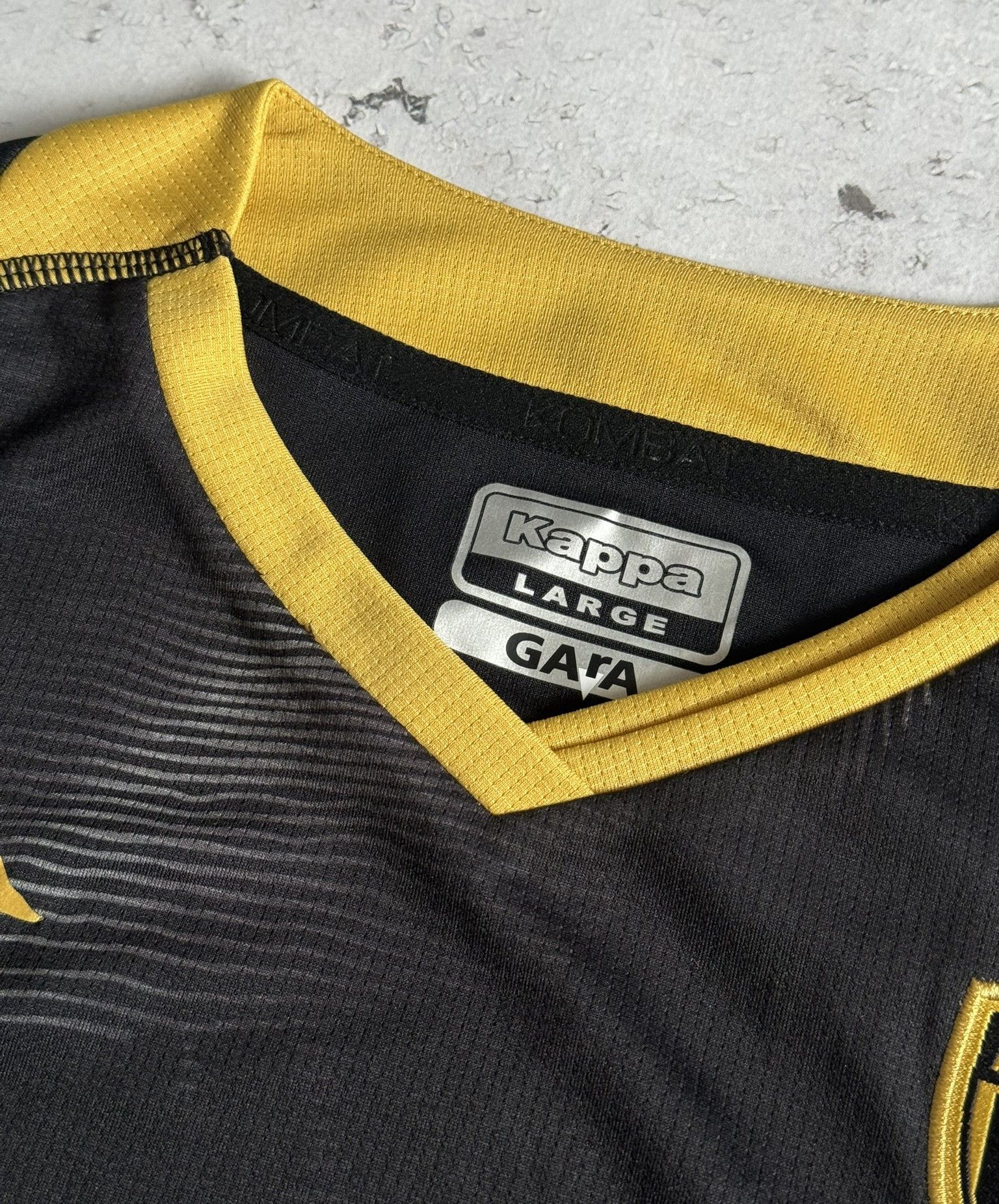Kappa AS Monaco 2023/2024 Away Jersey Shirt Black Gold Kappa L Size US L / EU 52-54 / 3 - 3 Thumbnail