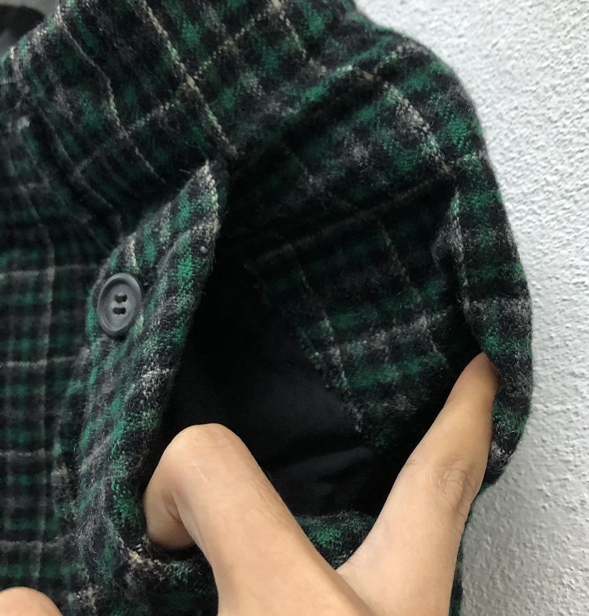 Vintage Vintage A.T Tapered Green Check Wool Pants – Made in Japan Size US 26 / EU 42 - 6 Thumbnail