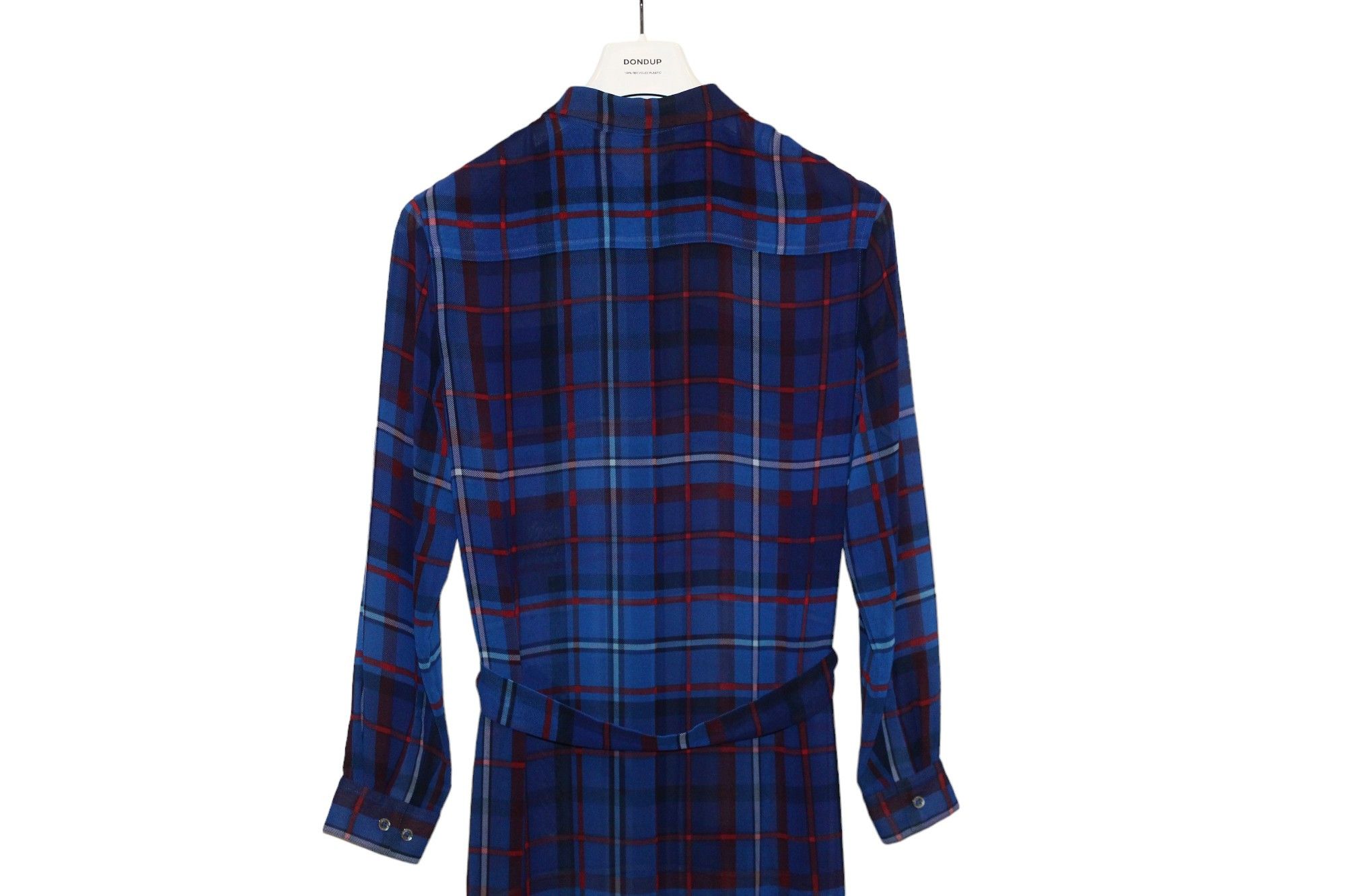Tommy Hilfiger Gigi Hadid x Tommy Hilfiger Plaid Polyester Long Shirt Dress Size M / US 6-8 / IT 42-44 - 7 Thumbnail