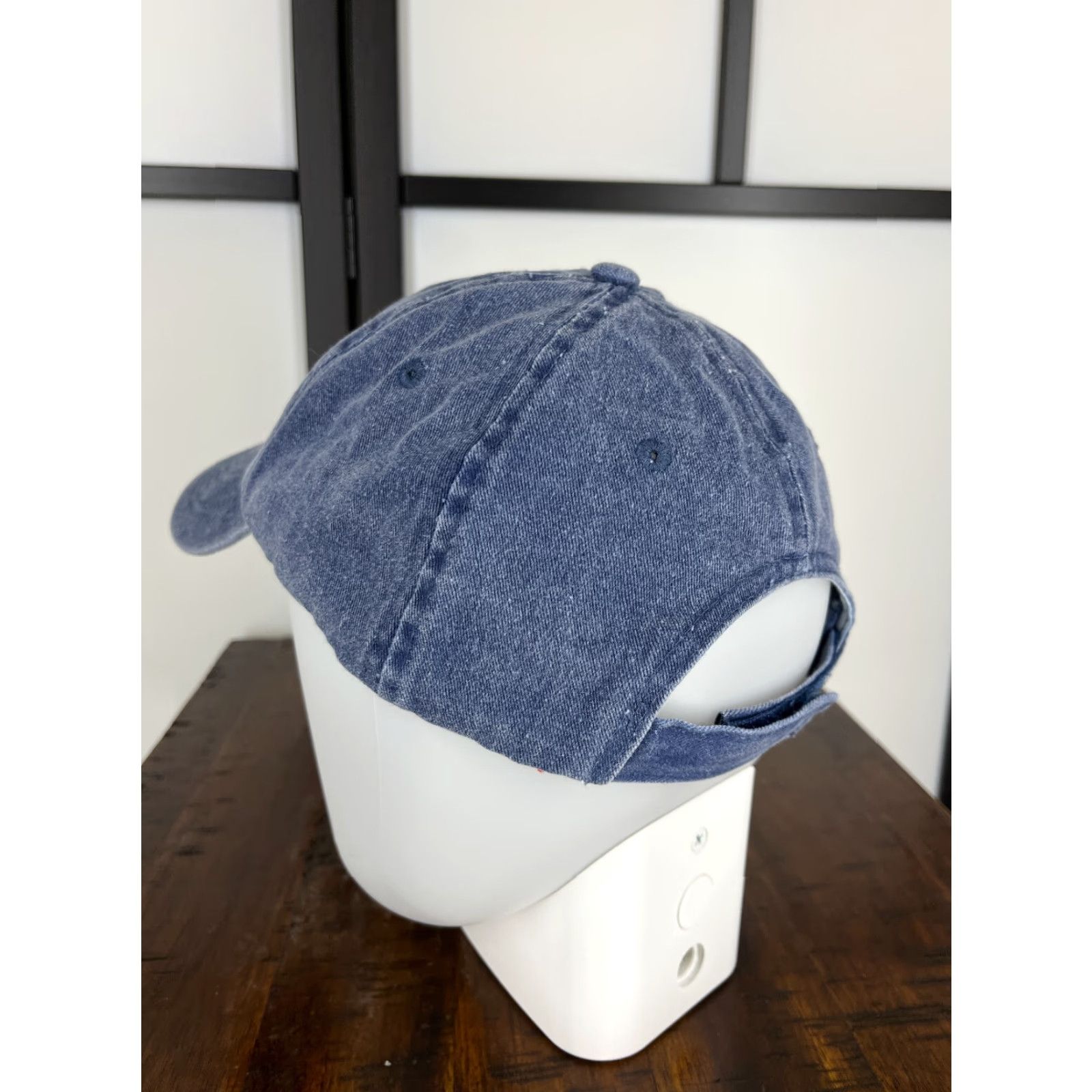 Denime VINTAGE Naples Golf Hat Cap Strap Back Adult One Size Blue Denim Bistiartibe Headwear Size ONE SIZE - 5 Thumbnail