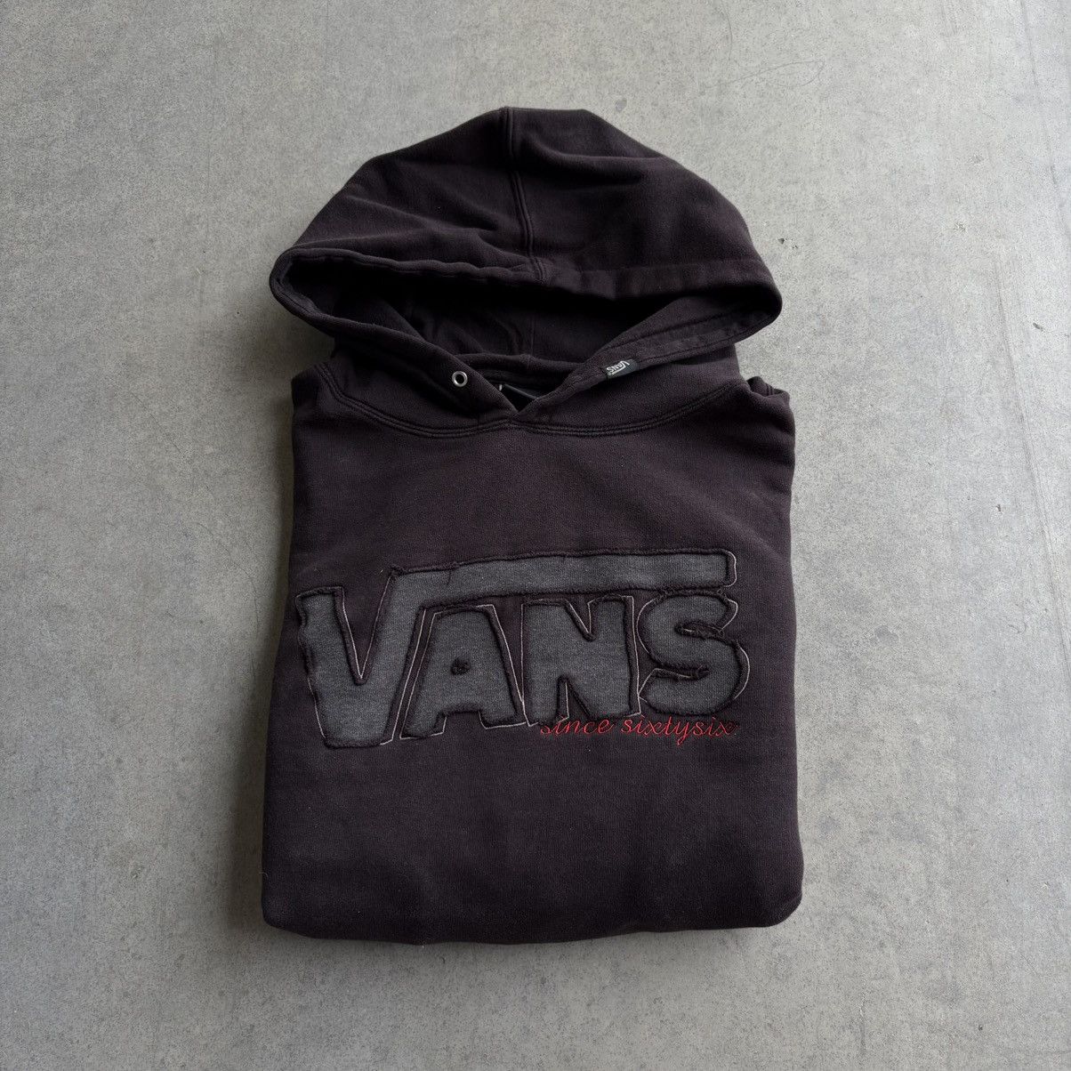 Vans Vintage Vans Black Faded Hoodie Streetwear XL Baggy Heavy Size US XL / EU 56 / 4 - 14 Thumbnail