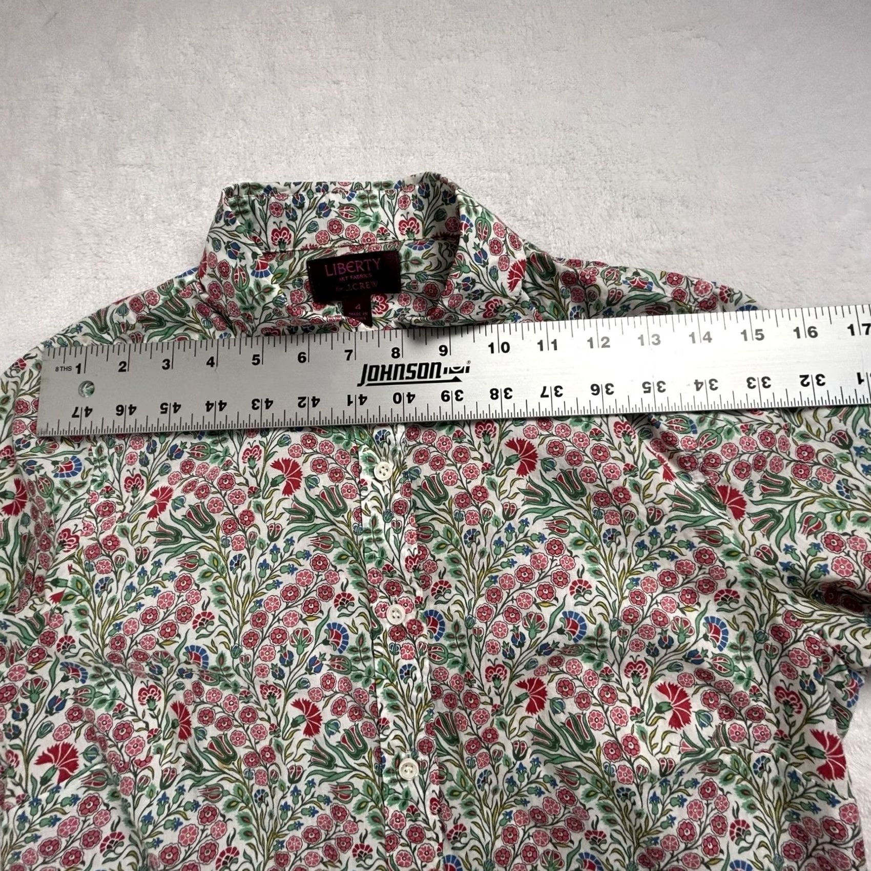 J.Crew Liberty Art Fabrics For J.Crew Womens Floral Long Sleeve Button-Up Shirt Size 4 Size S / US 4 / IT 40 - 6 Thumbnail
