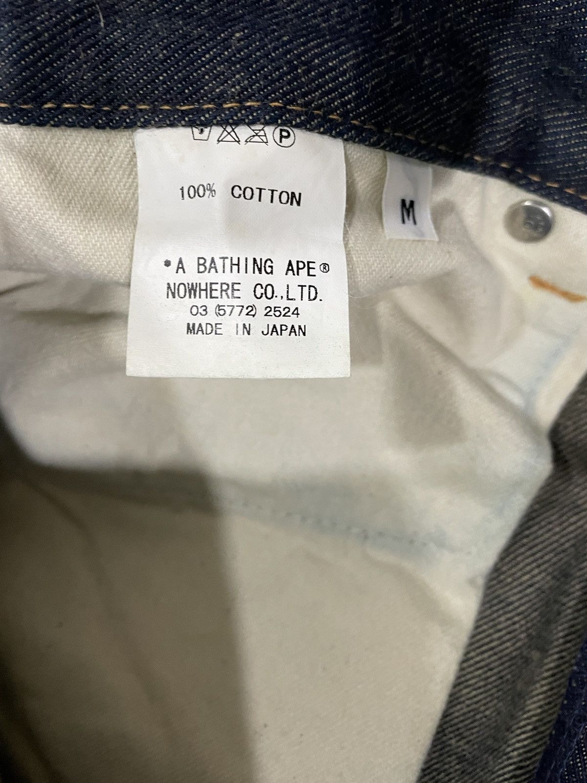 Bape × Vintage Denim Cargo Pants Size US 32 / EU 48 - 11 Thumbnail