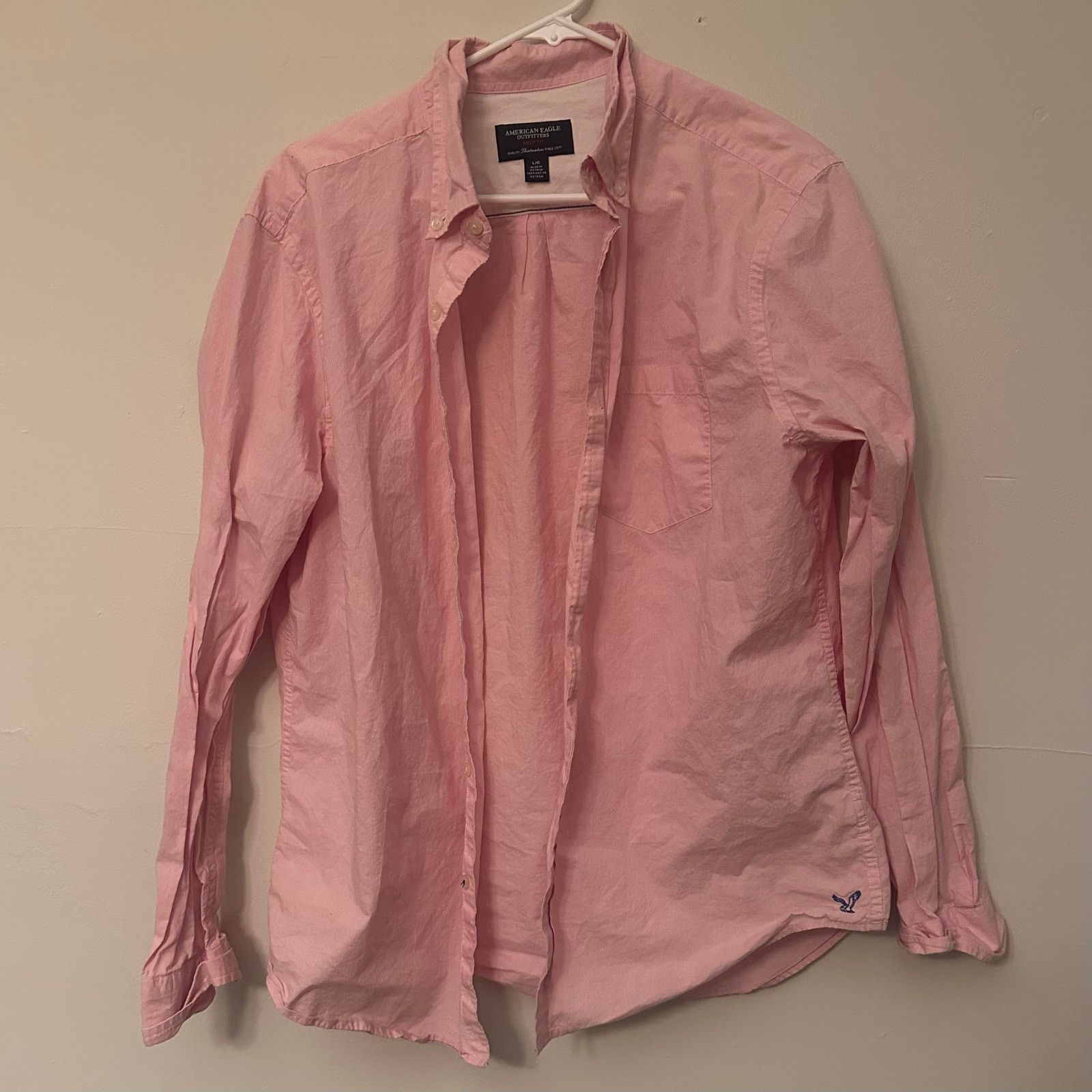 American Eagle Outfitters American Eagle pink dress shirt L Size US L / EU 52-54 / 3 - 1 Thumbnail
