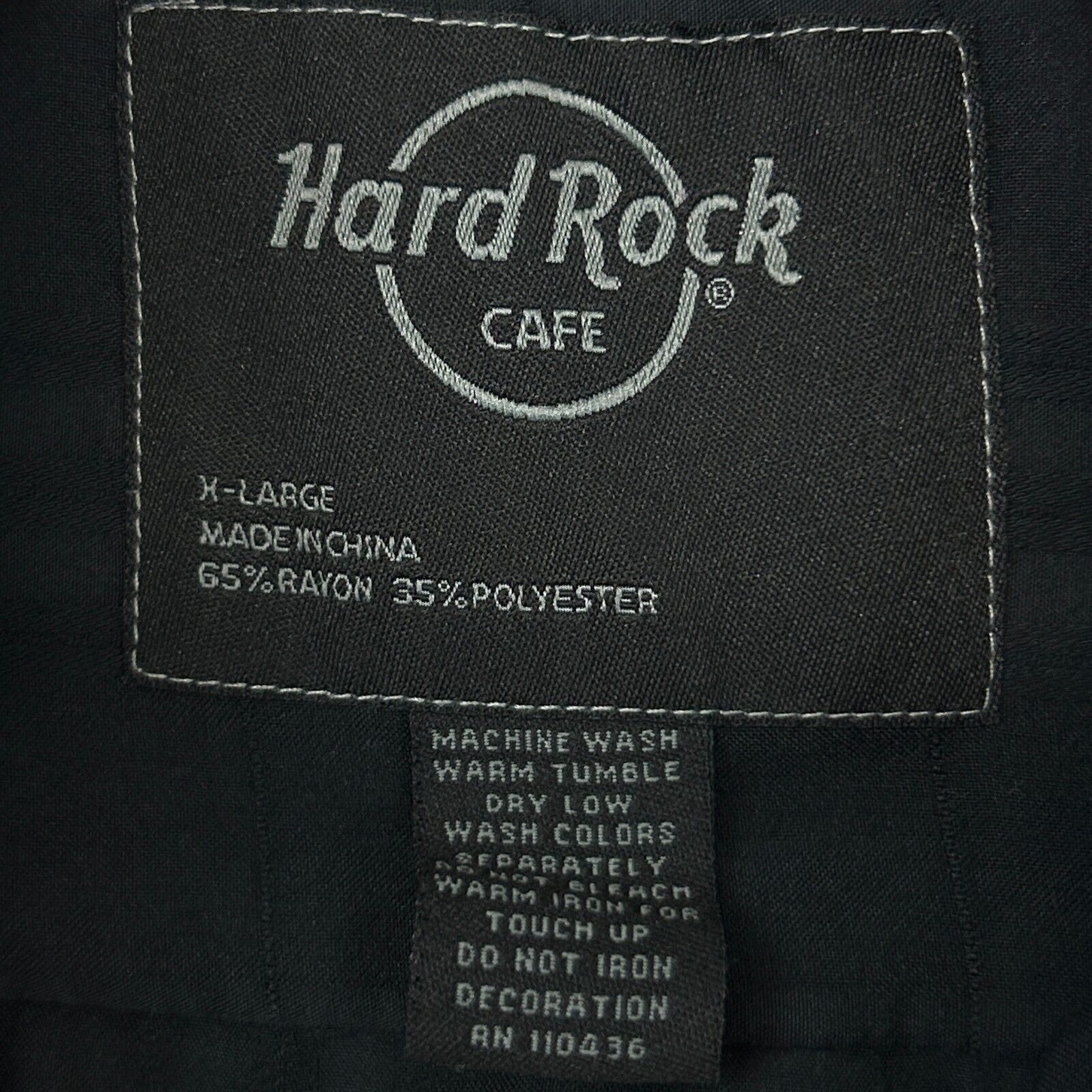 Hard Rock Cafe Hard Rock Cafe Philadelphia Button Front Shirt Black XL Size US XL / EU 56 / 4 - 7 Thumbnail