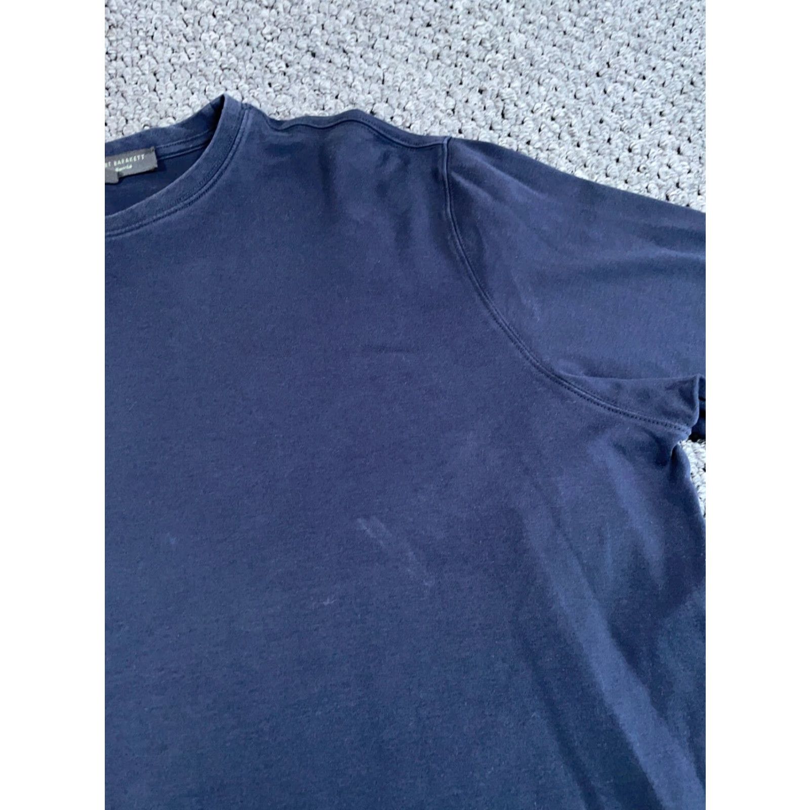 Vintage Robert Barakett Pima Cotton T-Shirt Adult 2XL Dark Gray Solid Regular Fit 90s Mens Size US XXL / EU 58 / 5 - 4 Thumbnail