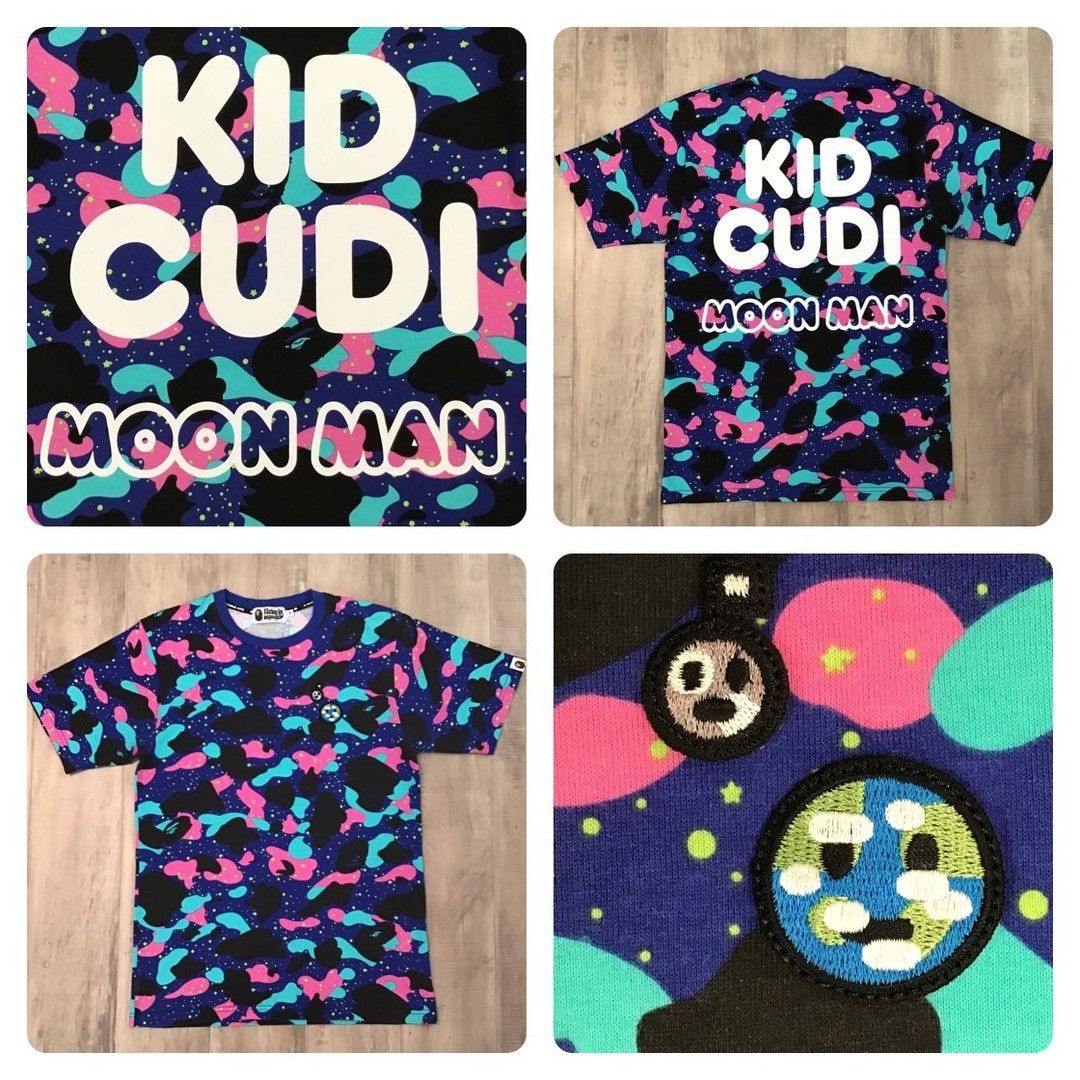 Bape × Kid Cudi BAPE × KID CUDI MOON MAN multi camo T-shirt a bathing ape Size US M / EU 48-50 / 2 - 1 Thumbnail