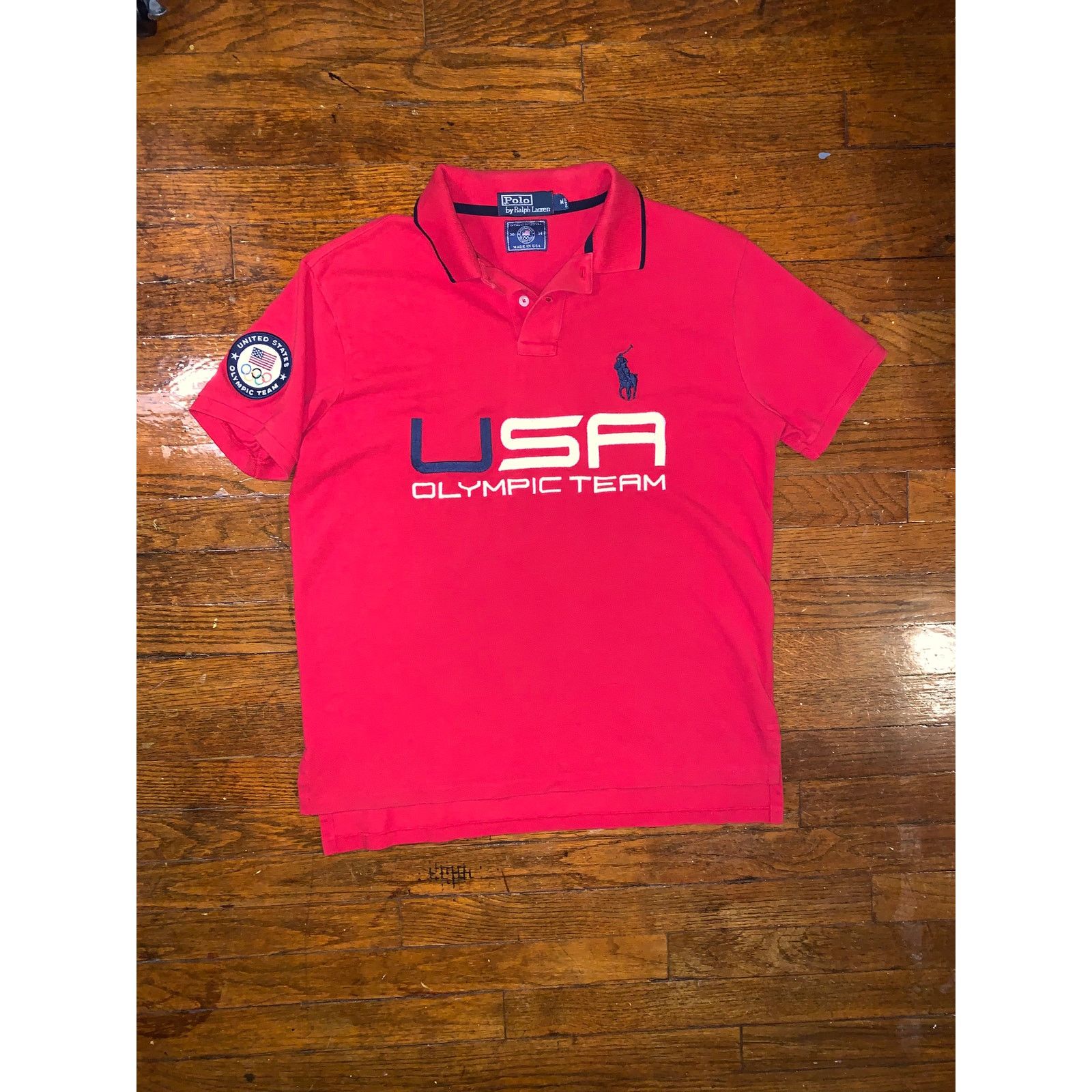 Polo Ralph Lauren × USA Olympics Polo Ralph Lauren USA Olympic Big Pony Polo Shirt Red Medium Size US M / EU 48-50 / 2 - 1 Thumbnail
