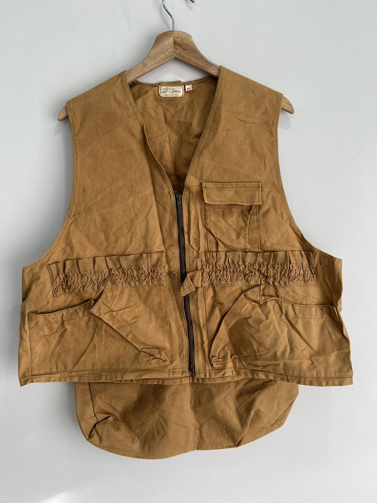 L.L. Bean Vintage 1960s 70s LL Bean Hunting Vest jacket Brown Size US XL / EU 56 / 4 - 1 Thumbnail