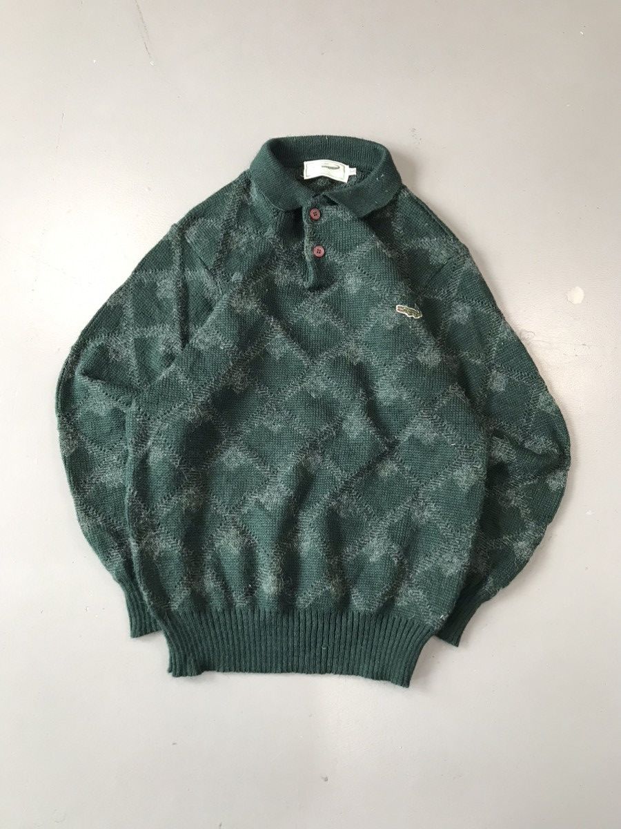 Designer × Vintage Rare vintage crocodile coller knit sweater Size US L / EU 52-54 / 3 - 2 Thumbnail