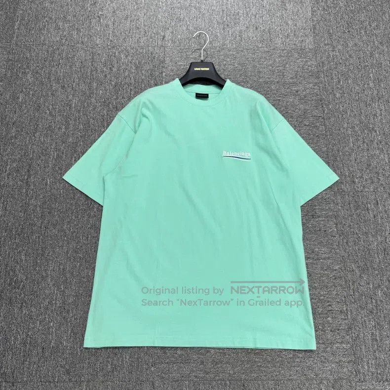 Balenciaga Balenciaga Green Coca-Cola Embroidered Short Sleeve Size US M / EU 48-50 / 2 - 1 Thumbnail