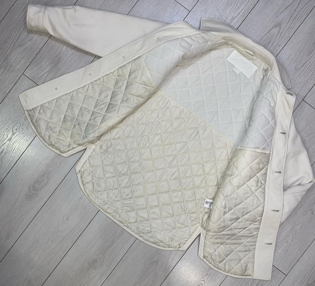 H&M × Maison Margiela Margiela Leather Overshirt Jacket Size US M / EU 48-50 / 2 - 5 Thumbnail