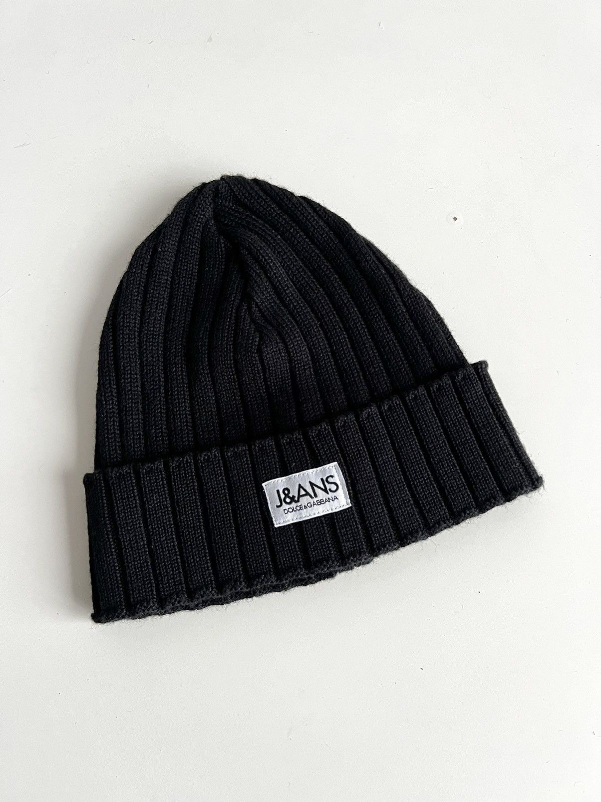 Dolce & Gabbana × Vintage Vintage 1990s Dolce&Gabbana Jeans Merino Blend Beanie Hat Size ONE SIZE - 1 Thumbnail