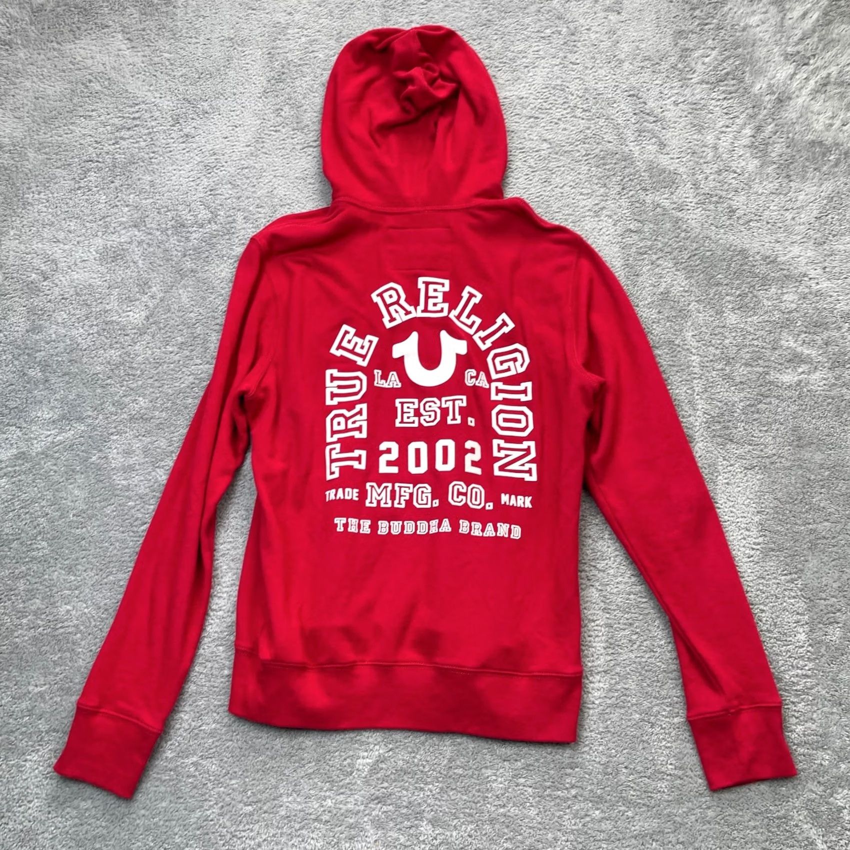True Religion True Religion Hoodie Mens L Red Graphic Print Fleece Lined Pullover City Street, Hooded, Pockets, Logo, Knitted Size US L / EU 52-54 / 3 - 2 Thumbnail