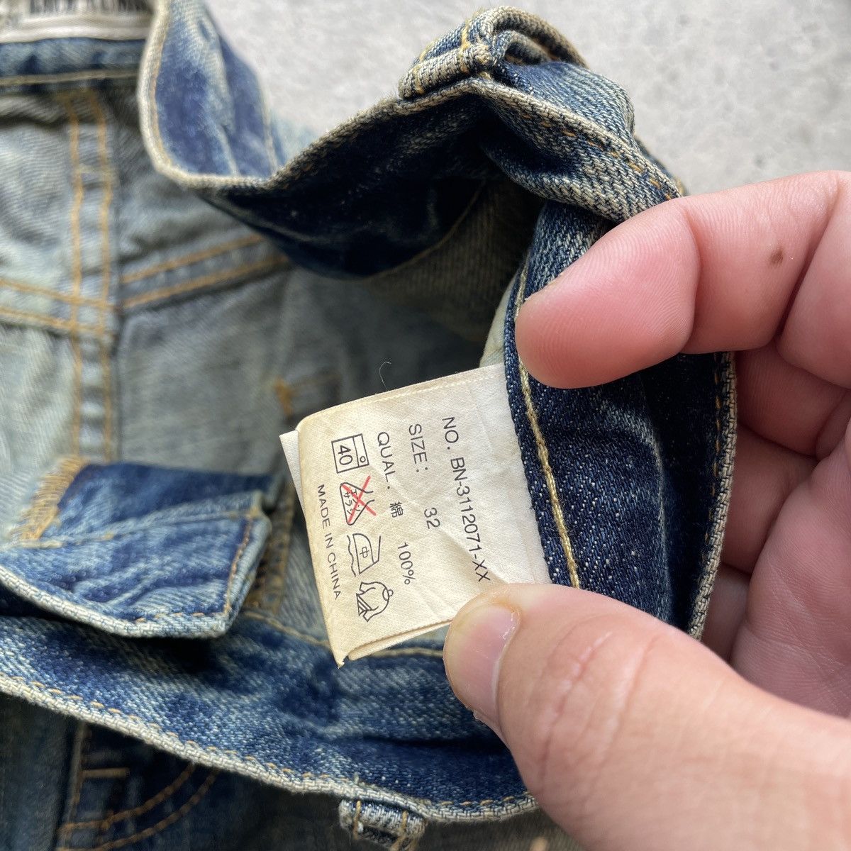 Japanese Brand Vintage Back Number Japan Rusty Three Quarter Jeans Pants Size US 32 / EU 48 - 7 Thumbnail