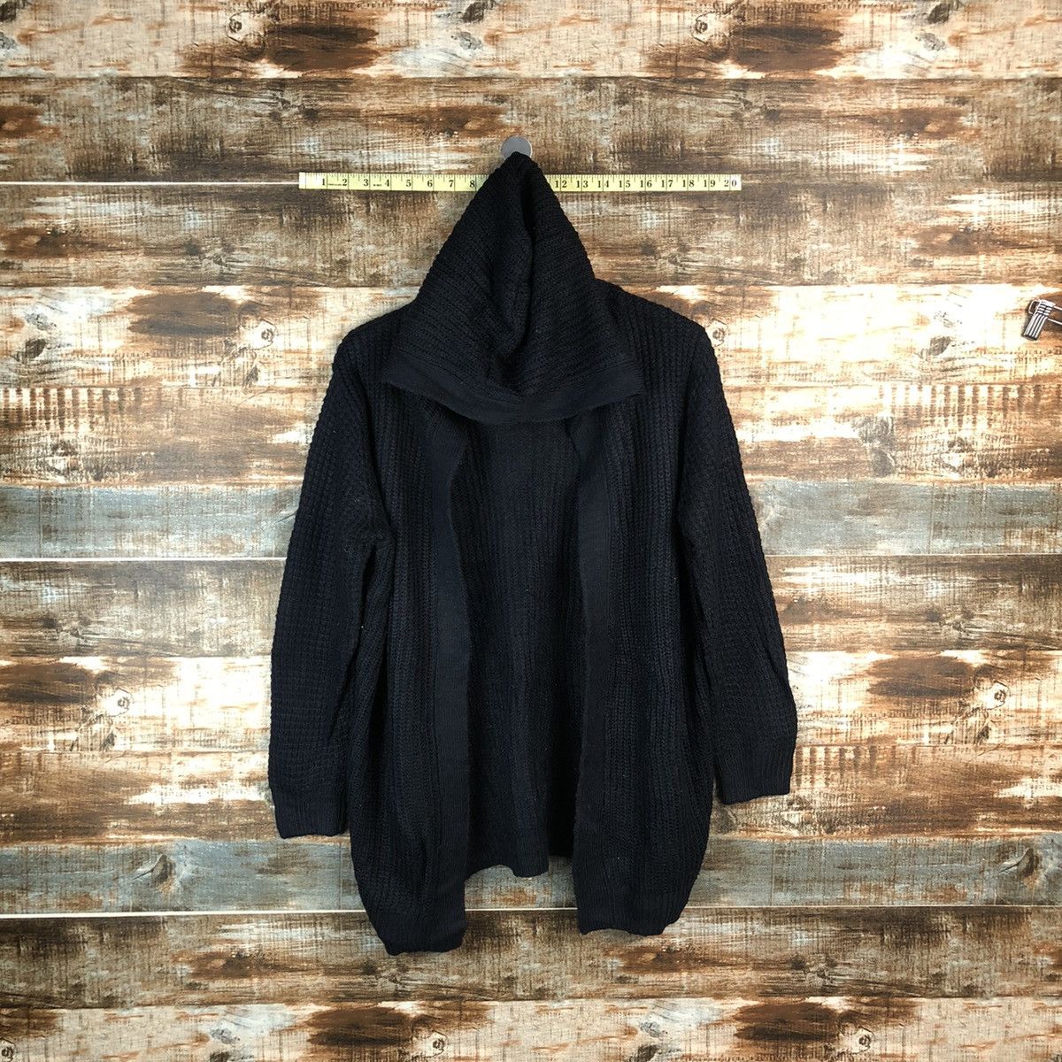 Homespun Knitwear Gantiel Dark Blue Cardigan Hoodie Knitwear #A1816 Size US M / EU 48-50 / 2 - 1 Thumbnail