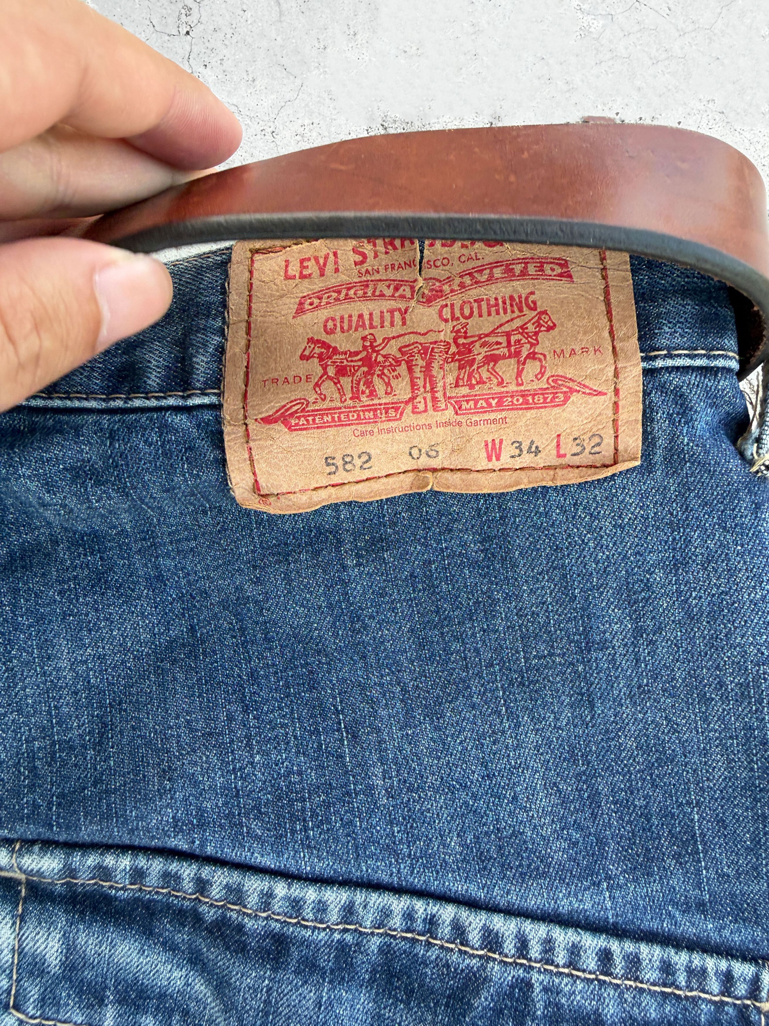 Levi's Y2K Levis Engineered Distressed Jeans Size US 34 / EU 50 - 15 Thumbnail