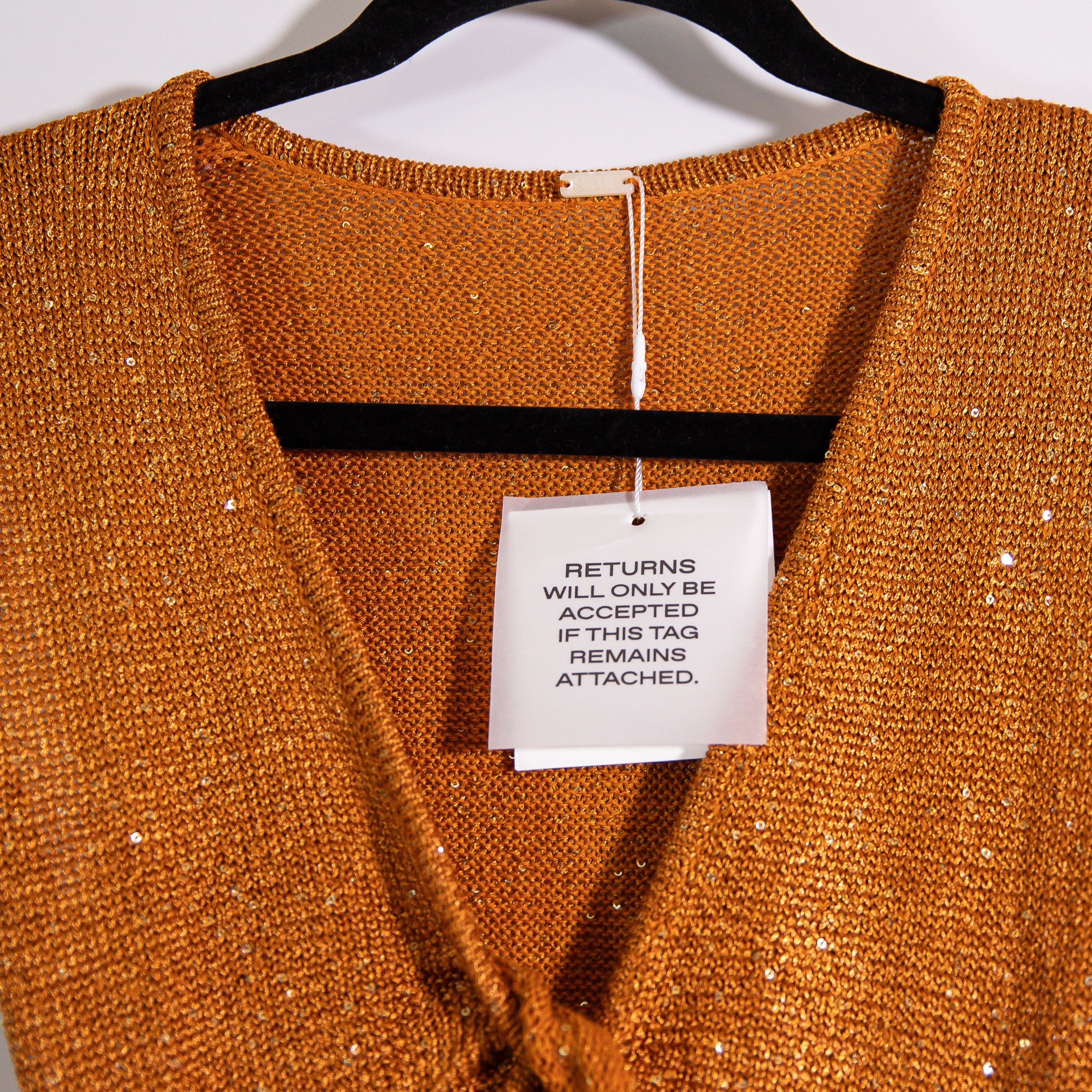 Other NEW Same Cut Out Twist Cotton Blend Knit Size S / US 4 / IT 40 - 2 Thumbnail