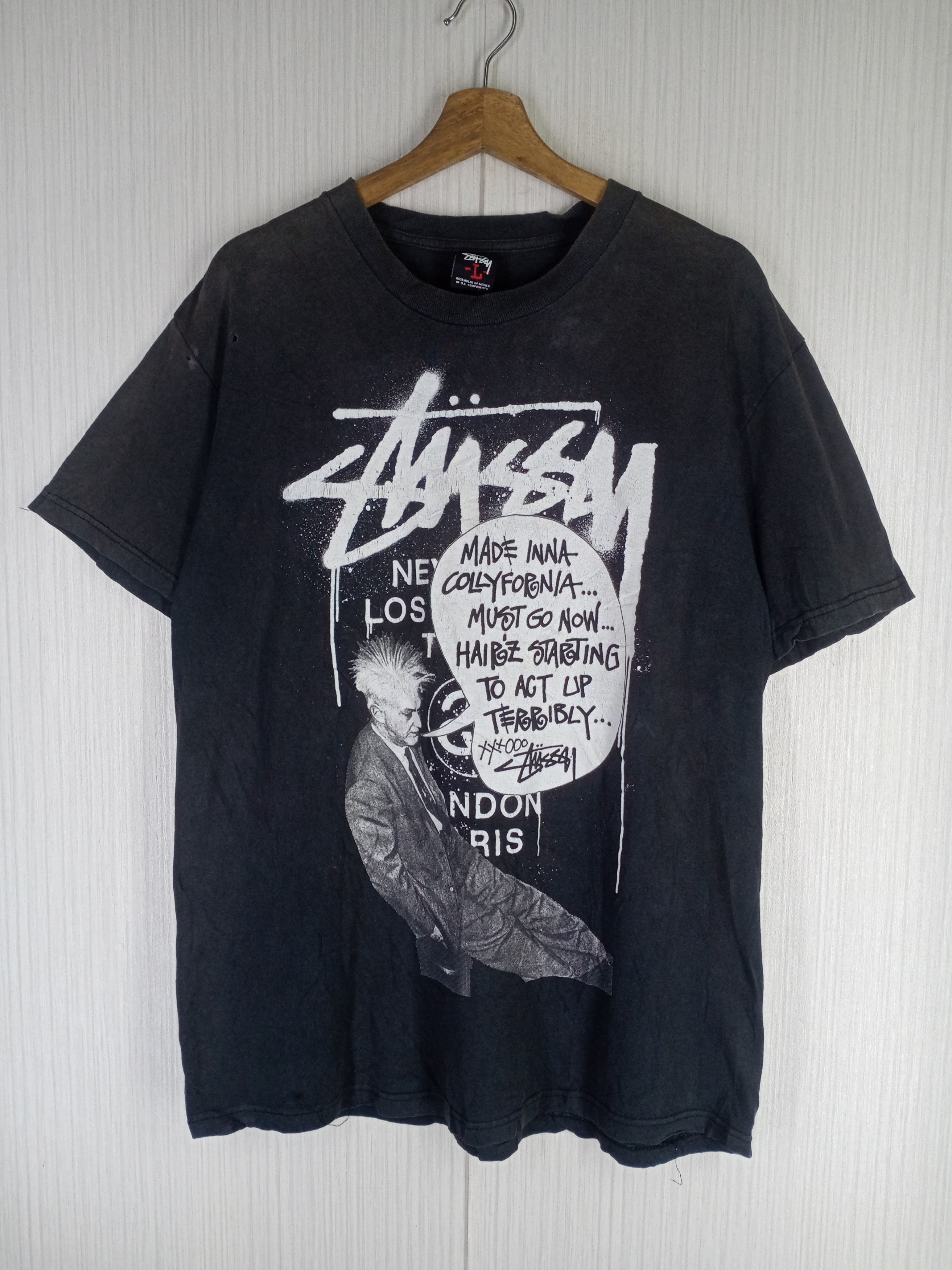 Stussy Rare Vintage Stussy Distressed Tshirt Size US L / EU 52-54 / 3 - 1 Thumbnail
