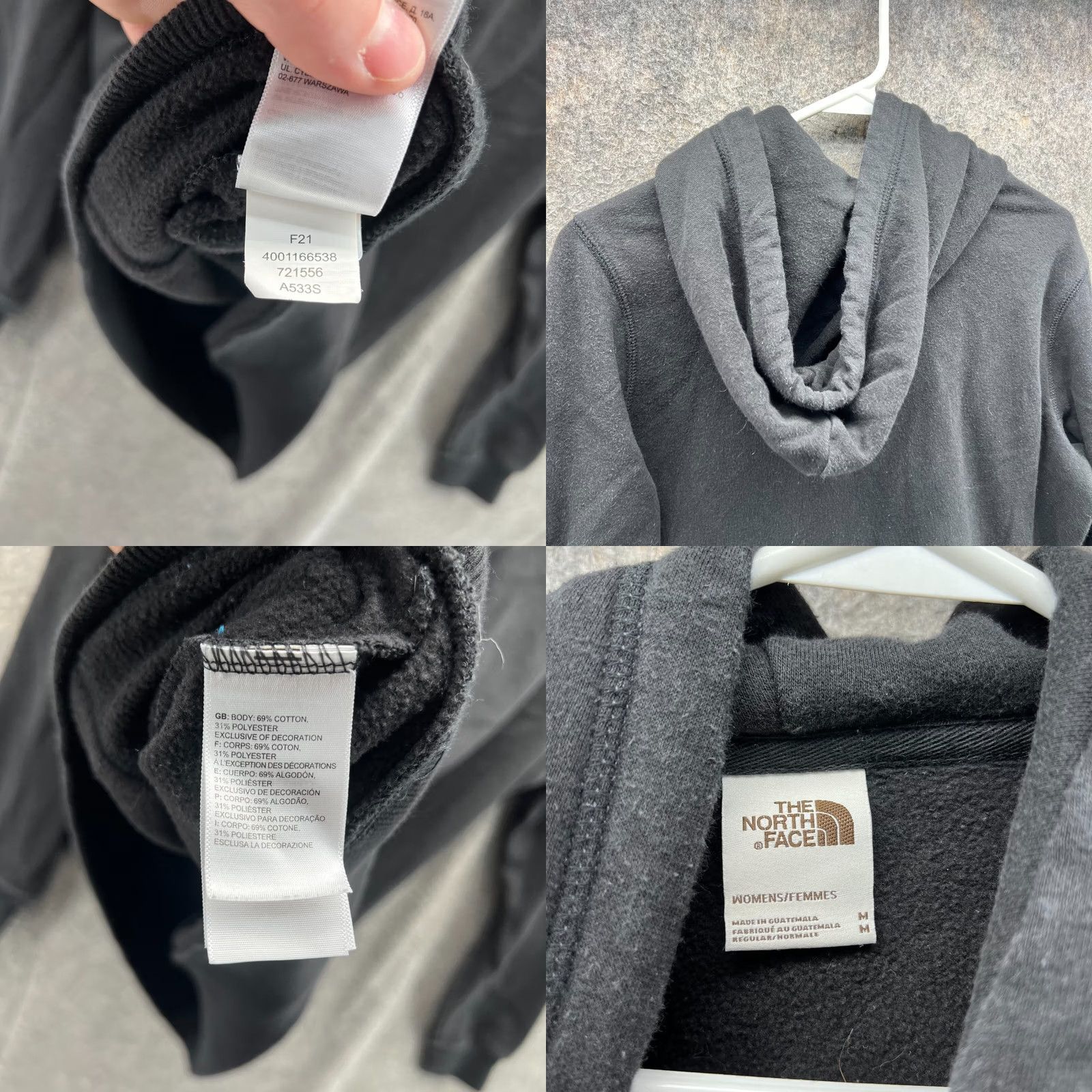 The North Face The North Face Sweater Women M Black Hooded Fleece Pullover Sweatshirt Gluten? Size M / US 6-8 / IT 42-44 - 8 Thumbnail