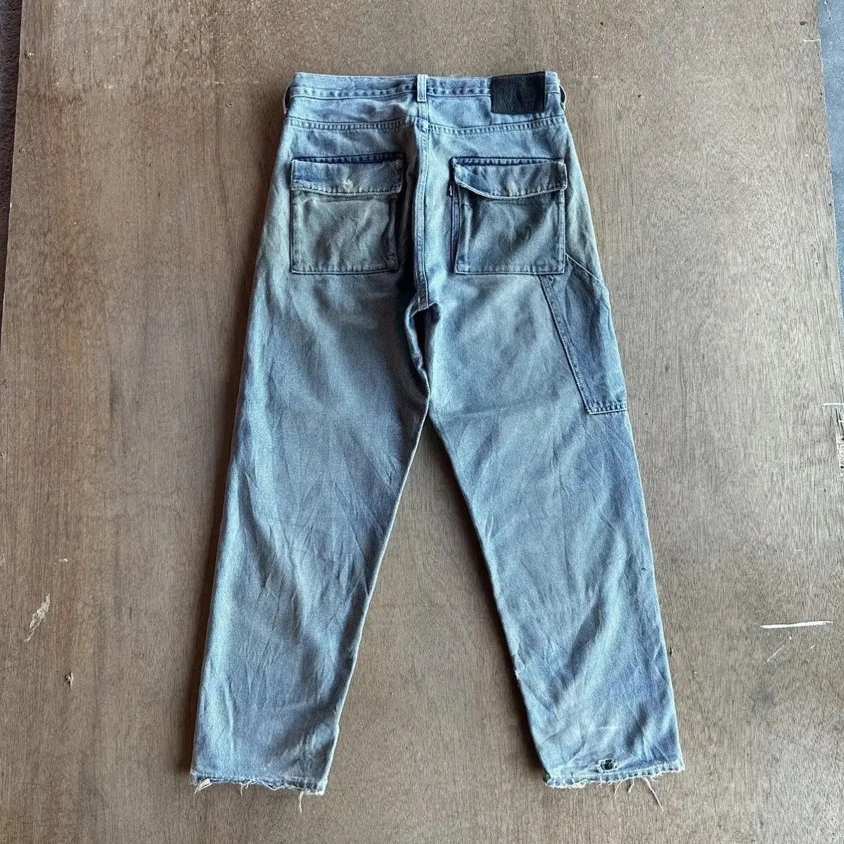 Levi's Made & Crafted LEVI’S MADE & CRAFT DENIM DOUBLE KNEE RIPPED WORK WEAR PANTS Size US 30 / EU 46 - 16 Thumbnail