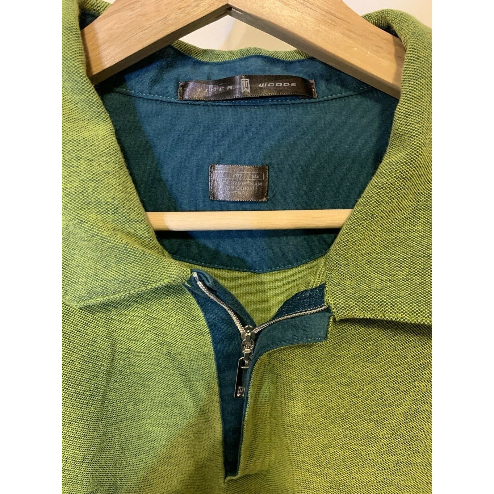Tiger Woods Tiger Woods Green Men’s Sz XL 1/4 zip Polo Shirt Size US XL / EU 56 / 4 - 2 Thumbnail