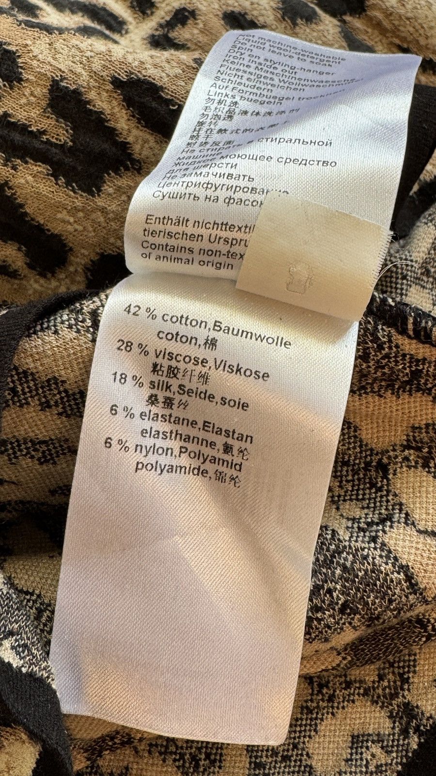 Hysteric Glamour Marc Cain Leopard Animal Pattern Mesh Cardigan Cavalli Vibe Size M / US 6-8 / IT 42-44 - 4 Thumbnail