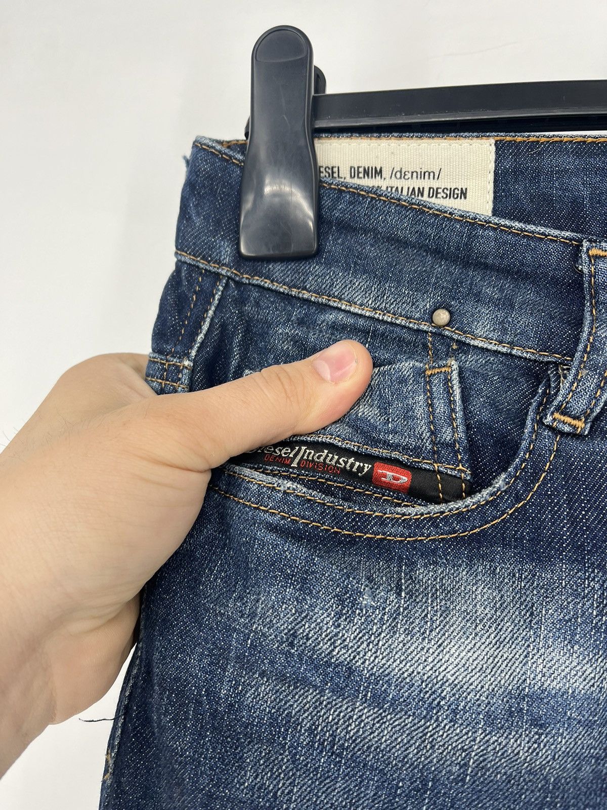 Diesel × Vintage Vintage Y2K Men’s Diesel Distressed Patchwork Denim Jeans Size US 30 / EU 46 - 7 Thumbnail